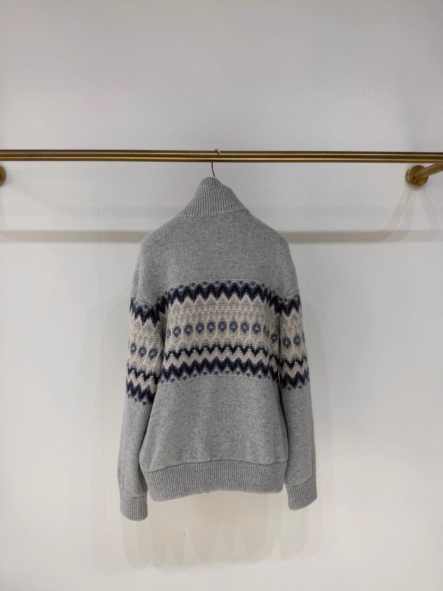 Loro Piana Loro Piana Fair Isle cashmere knit 99N S Fits L Size US S / EU 44-46 / 1 - 7 Thumbnail