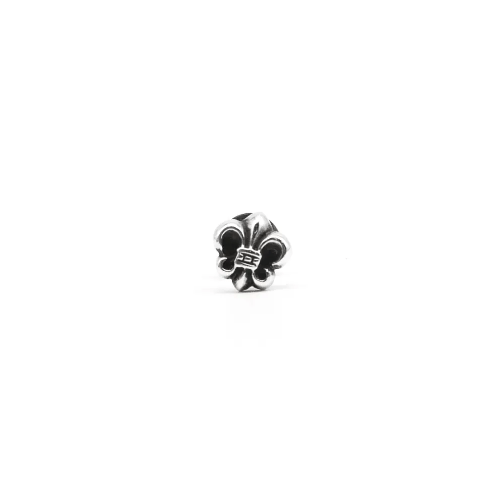 Chrome Hearts Chrome Hearts Silver Fleur Earring Ear Stud Size ONE SIZE - 1 Thumbnail