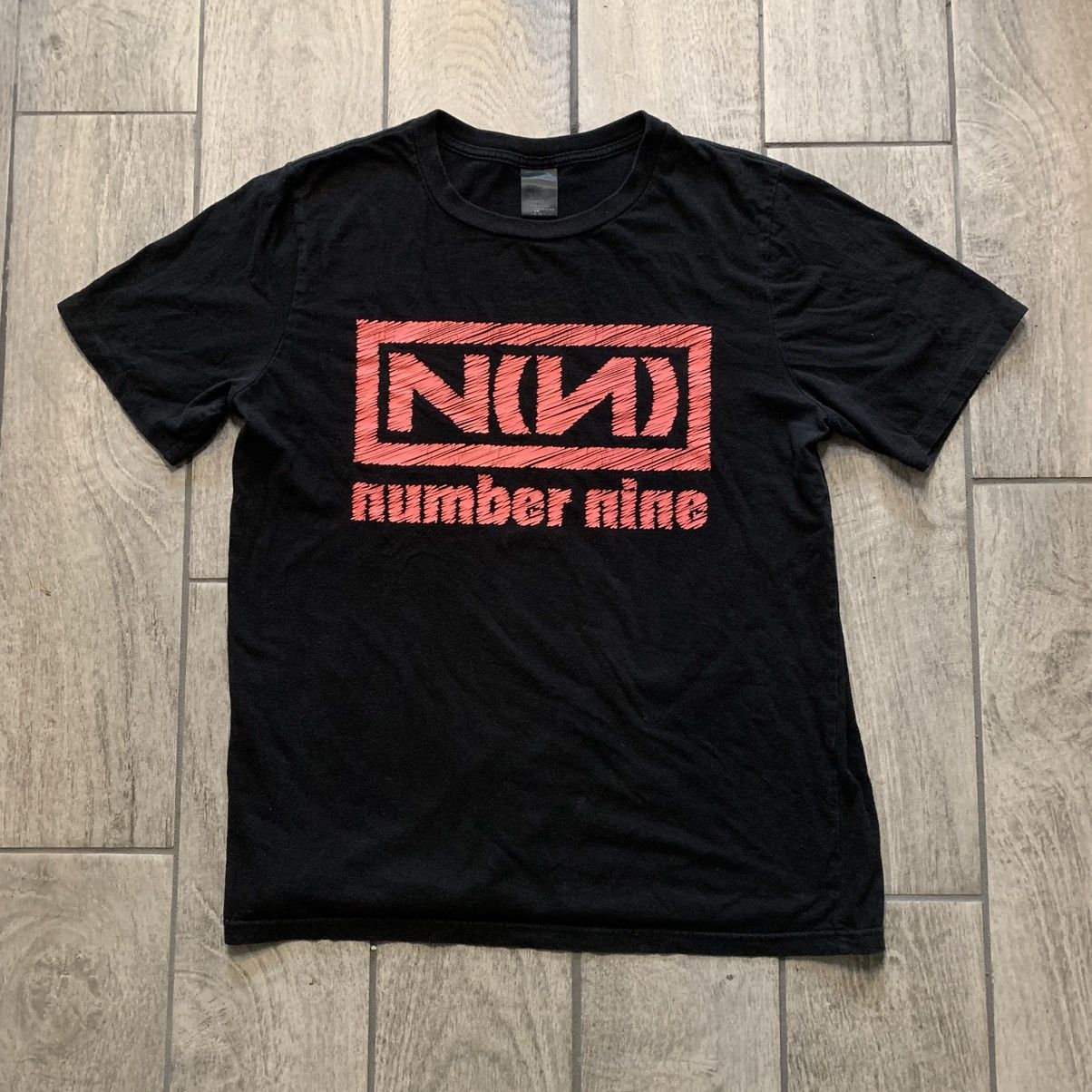 image of Number N Ine Number Nine Logo Tee in Black, Men's (Size Large)