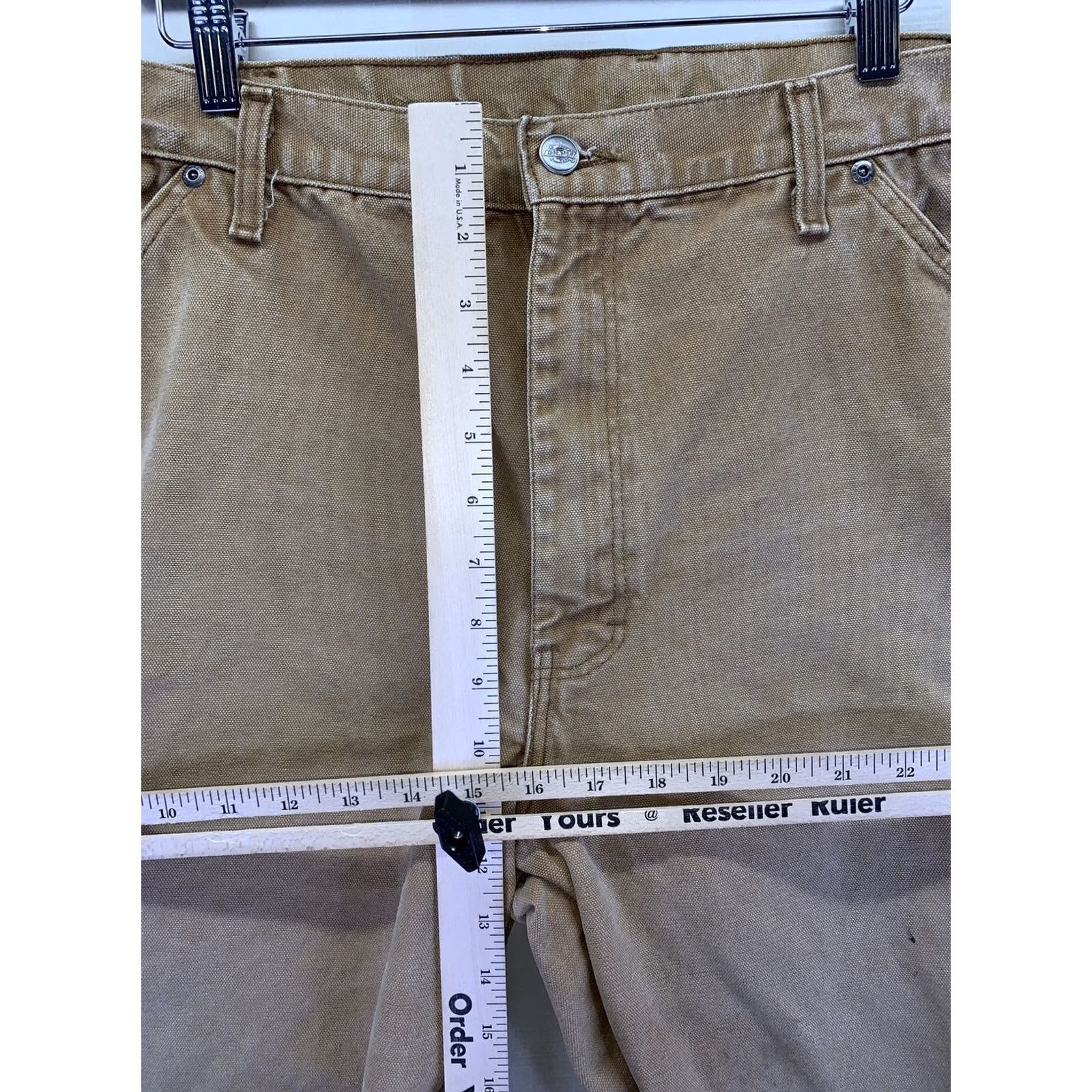 Dickies Dickies Carpenter Straight Leg Work Pants Tan Size 40x30-6685 Mens Regular Canvas Cargo Pocket Waist 40 In 40x30-6685 Size US 40 / EU 56 - 3 Thumbnail