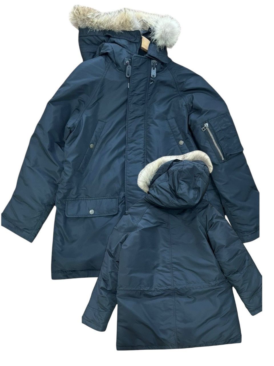 Polo Ralph Lauren Faux Fur Trimmed Parka Jacket Size US M / EU 48-50 / 2 - 1 Thumbnail