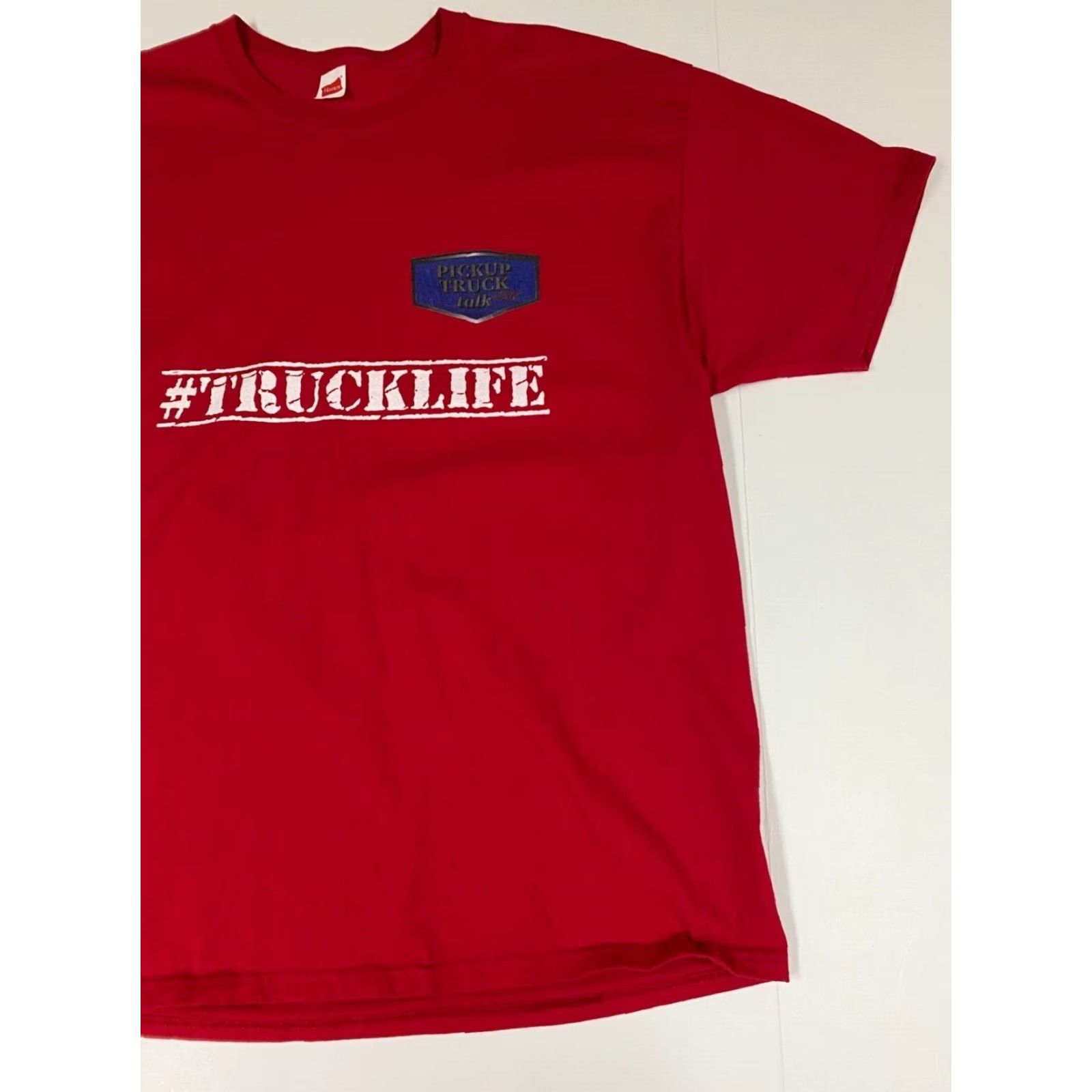 Hanes Truck Life Mens Shirt XL Red T-Shirt Hanes Crew Neck Short Sleeve Cotton Logo Classic Size US XL / EU 56 / 4 - 2 Thumbnail