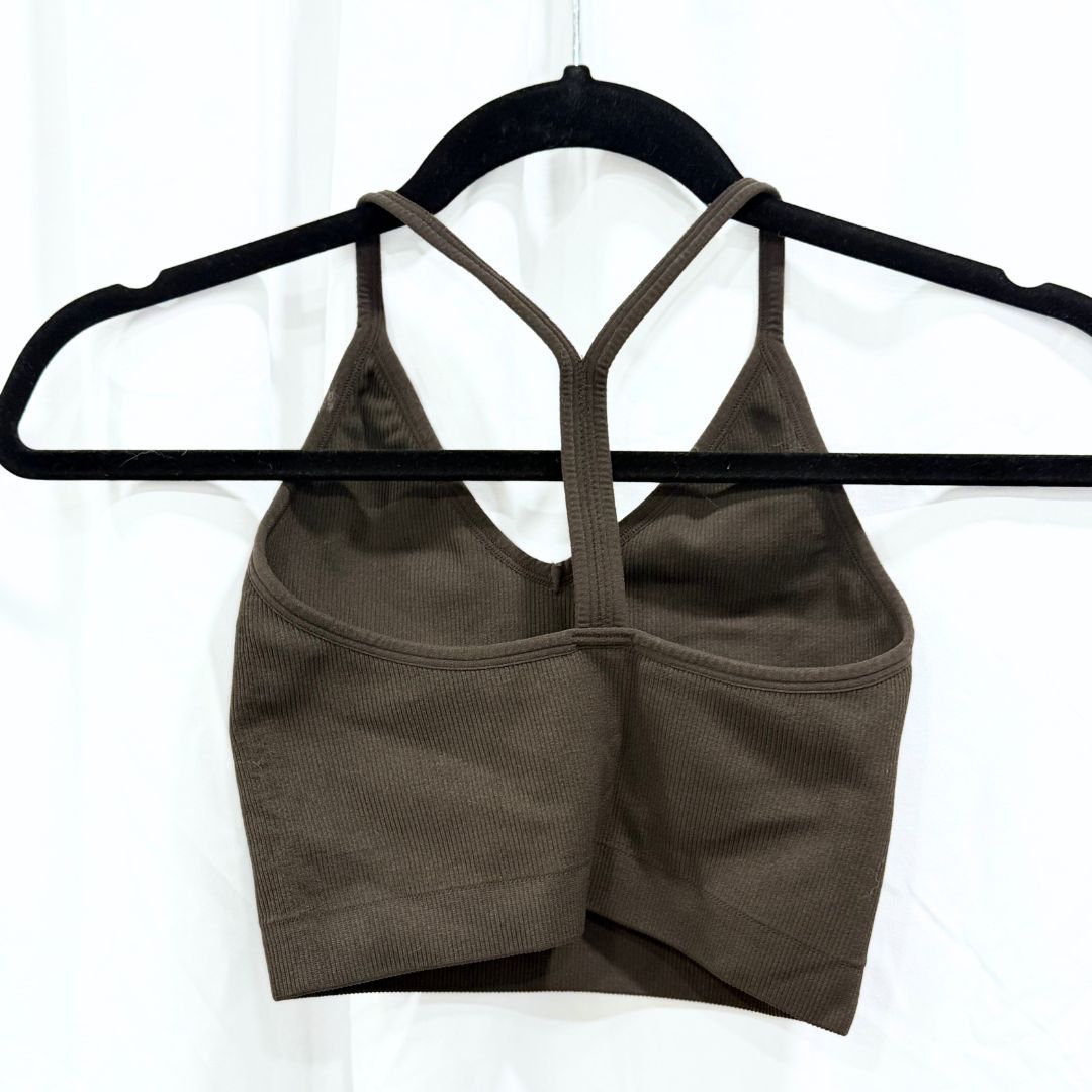 Other Set Active SCULPTFLEX Brown Power Ribbed V-Bra | Sz S Size ONE SIZE - 3 Thumbnail