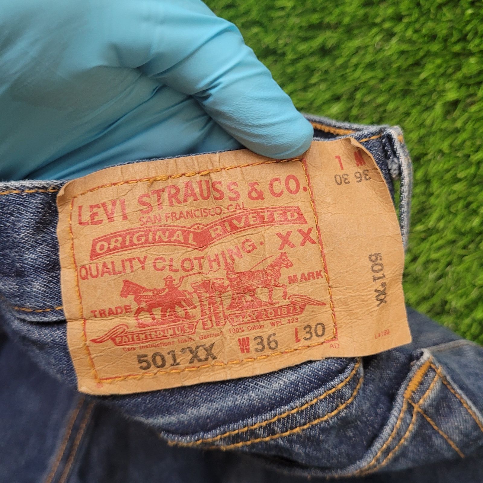 Levi's Levis 501 XX Straight Leg Jeans Waist 36 Inseam 28 Tag 36x30 Size US 36 / EU 52 - 8 Thumbnail