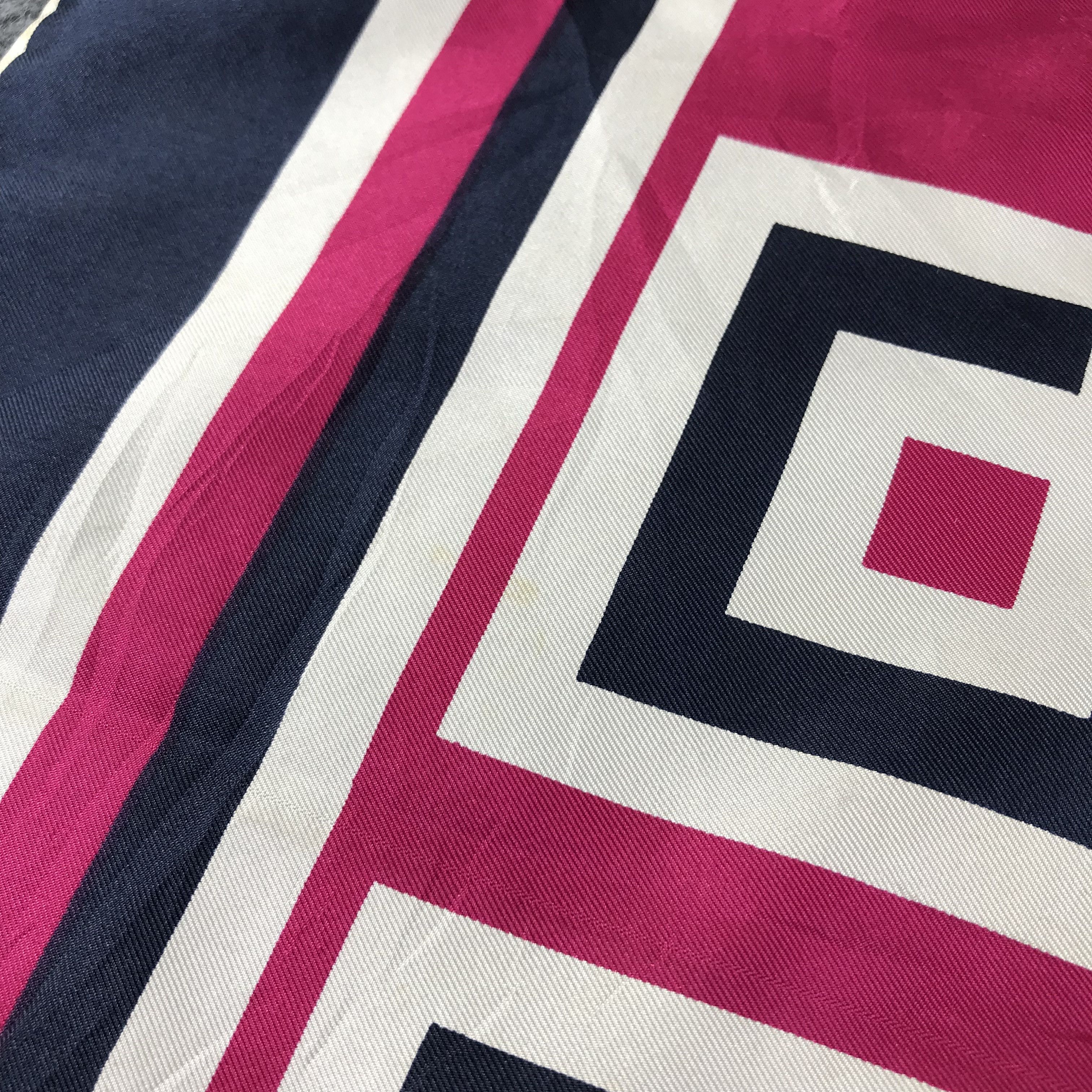 Vintage Vintage Geometrical Design Silk Scarf M112 Size ONE SIZE - 10 Thumbnail