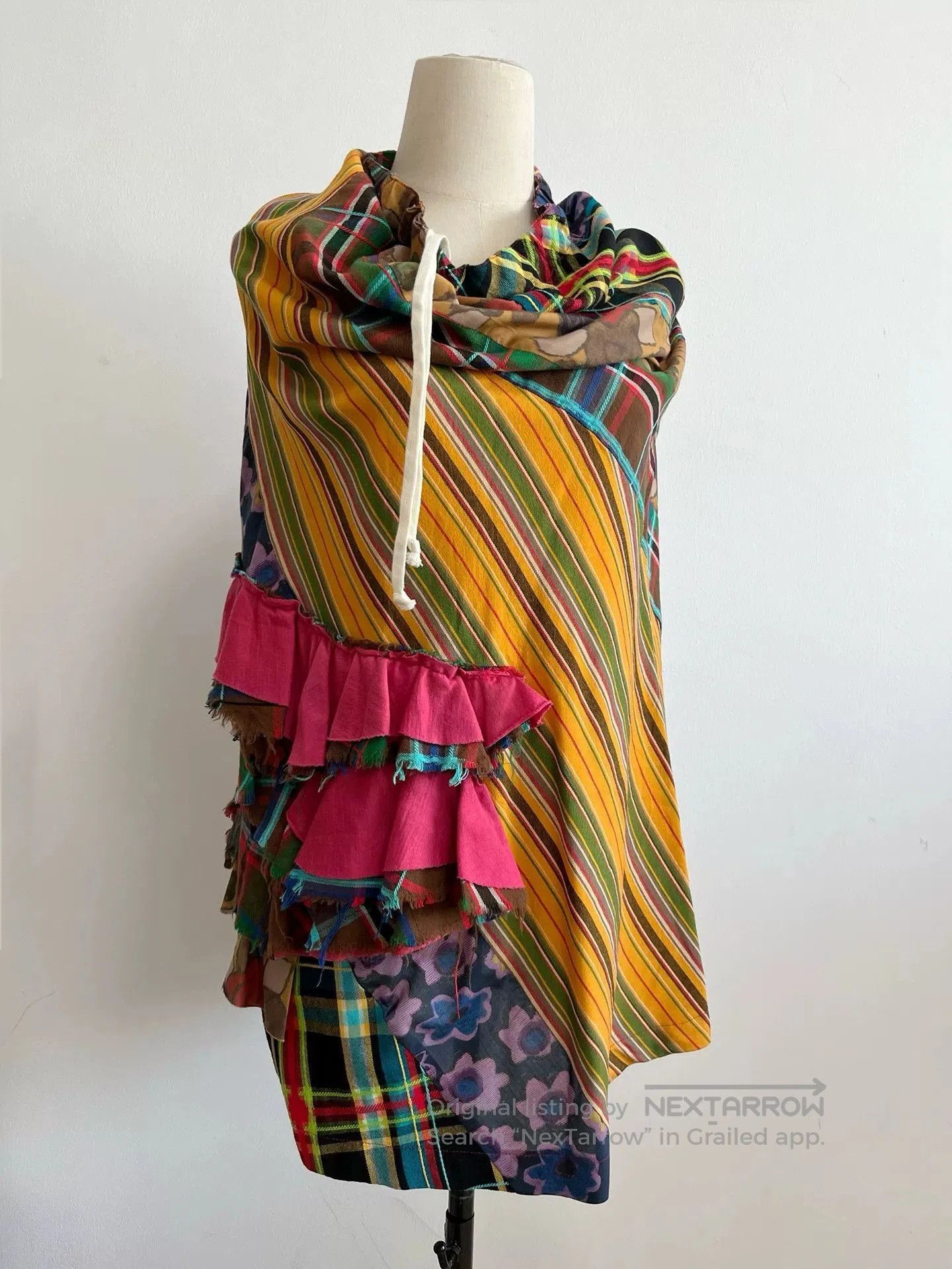 Rei Kawakubo Comme des Garçons Robe de Chambre Patchwork Skirt. Size 32" / US 10 / IT 46 - 8 Thumbnail
