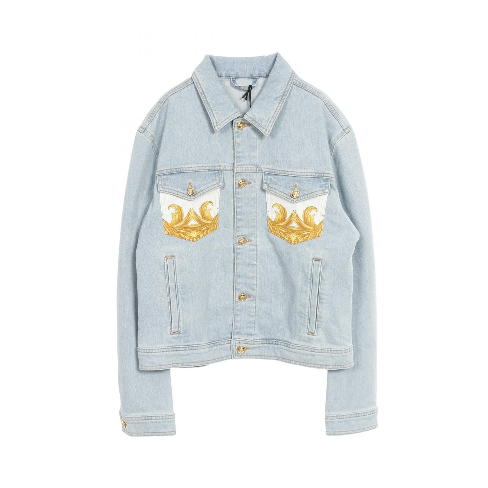 Versace Versace Versace Denim Jacket Textile Outerwear DUTY FREE for USA Size ONE SIZE - 1 Thumbnail