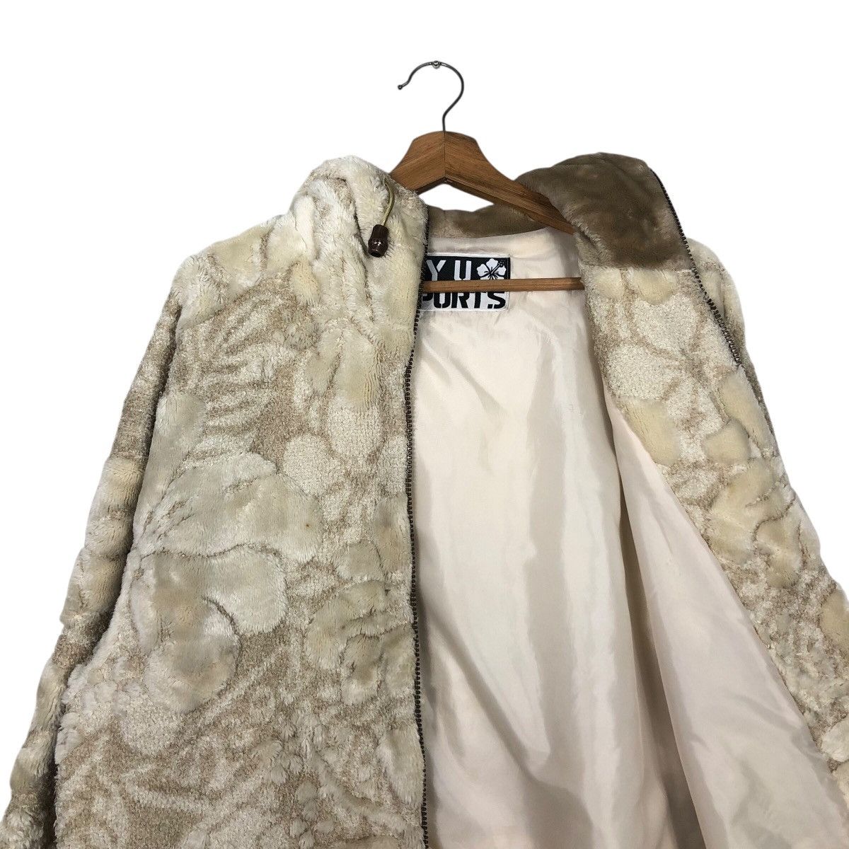 Japanese Brand 📌Vintage Fleece Zipper Jacket Ryu Sports Floral Over Print Size US M / EU 48-50 / 2 - 12 Thumbnail