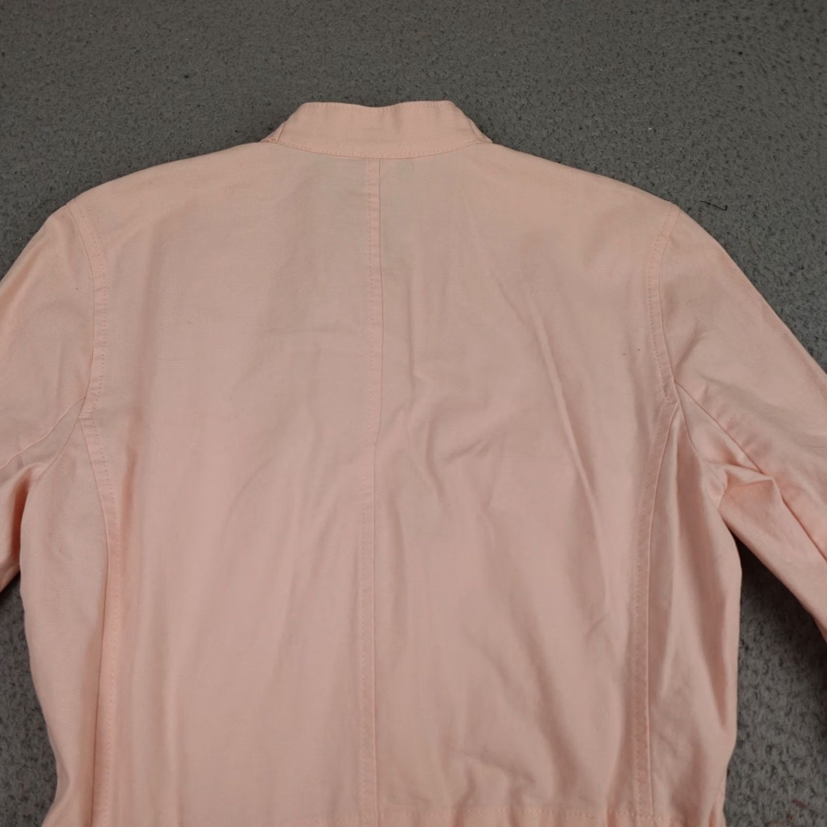 White House Black Market White House Black Market Blouse Shirt Womens 00 Pink Short Sleeve Roll Tab Button Front Front Button Collared Cotton Blouse Size XXS / US 00 / IT 34 - 6 Thumbnail