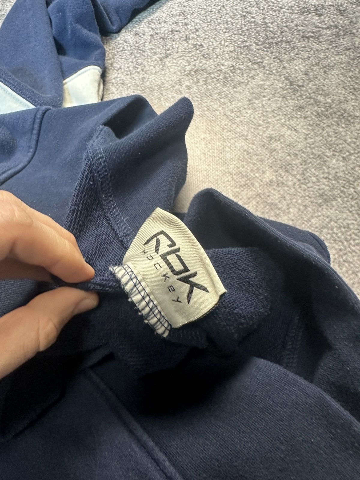 NHL × Reebok × Vintage Y2K Vintage Reebok RBK Logo Hoodie Hockey Rare Streetwear L Size US L / EU 52-54 / 3 - 6 Thumbnail