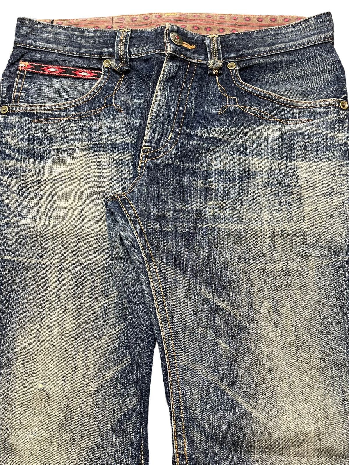 Edwin Japan XV Exclusive Vintage Mud Wash Distressed Jeans