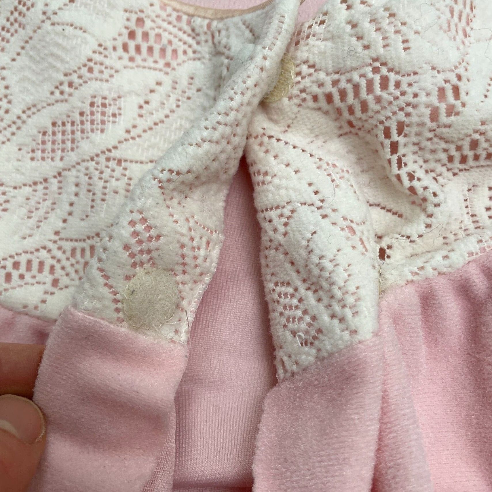 Vintage Vanity Fair Cardigan Sweater Womens M Pink Lace Button Casual Vintage Size M / US 6-8 / IT 42-44 - 3 Thumbnail