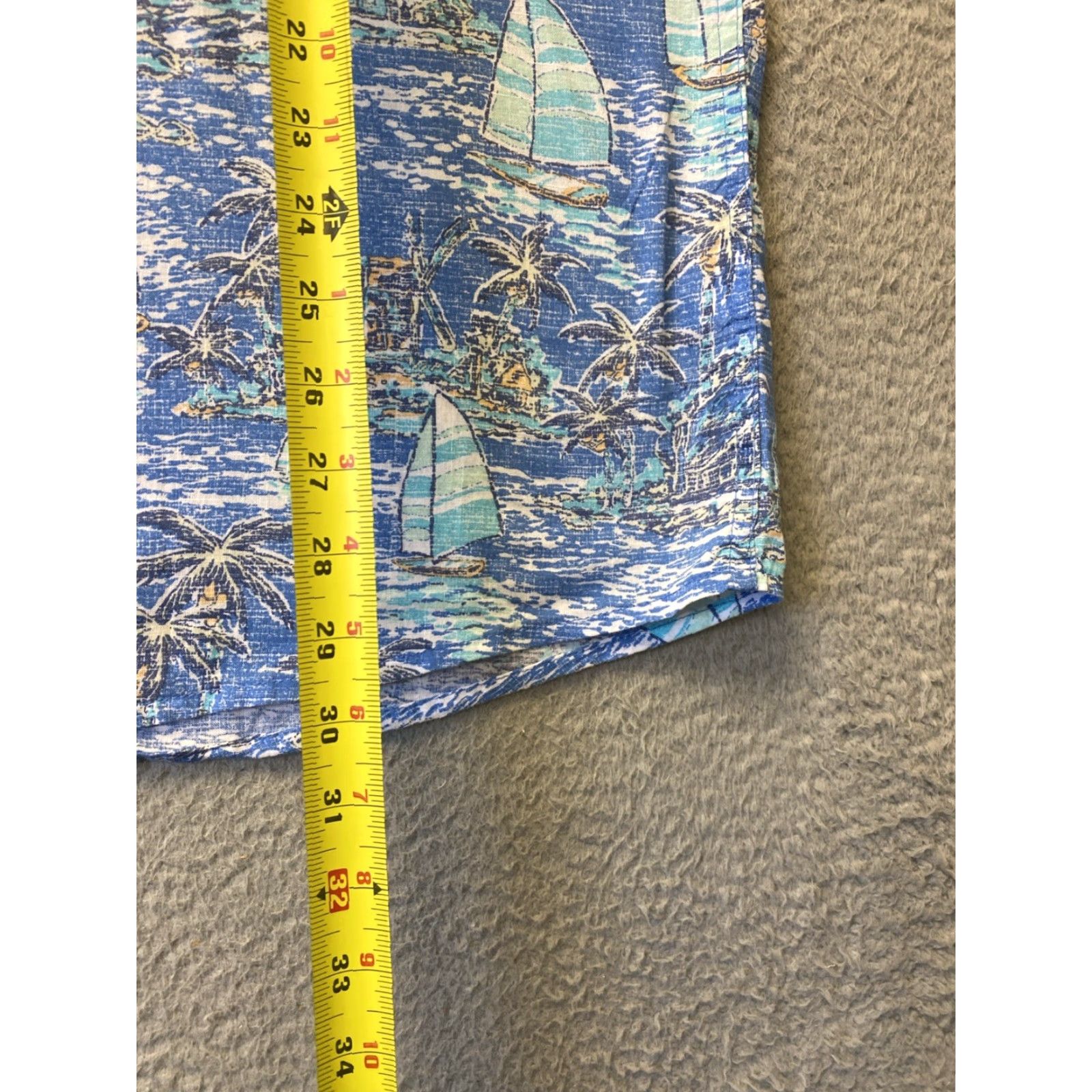 Izod VINTAGE IZOD Saltwater Shirt Men’s XL Blue Casual Short Sleeve Button Down Size US XL / EU 56 / 4 - 4 Thumbnail