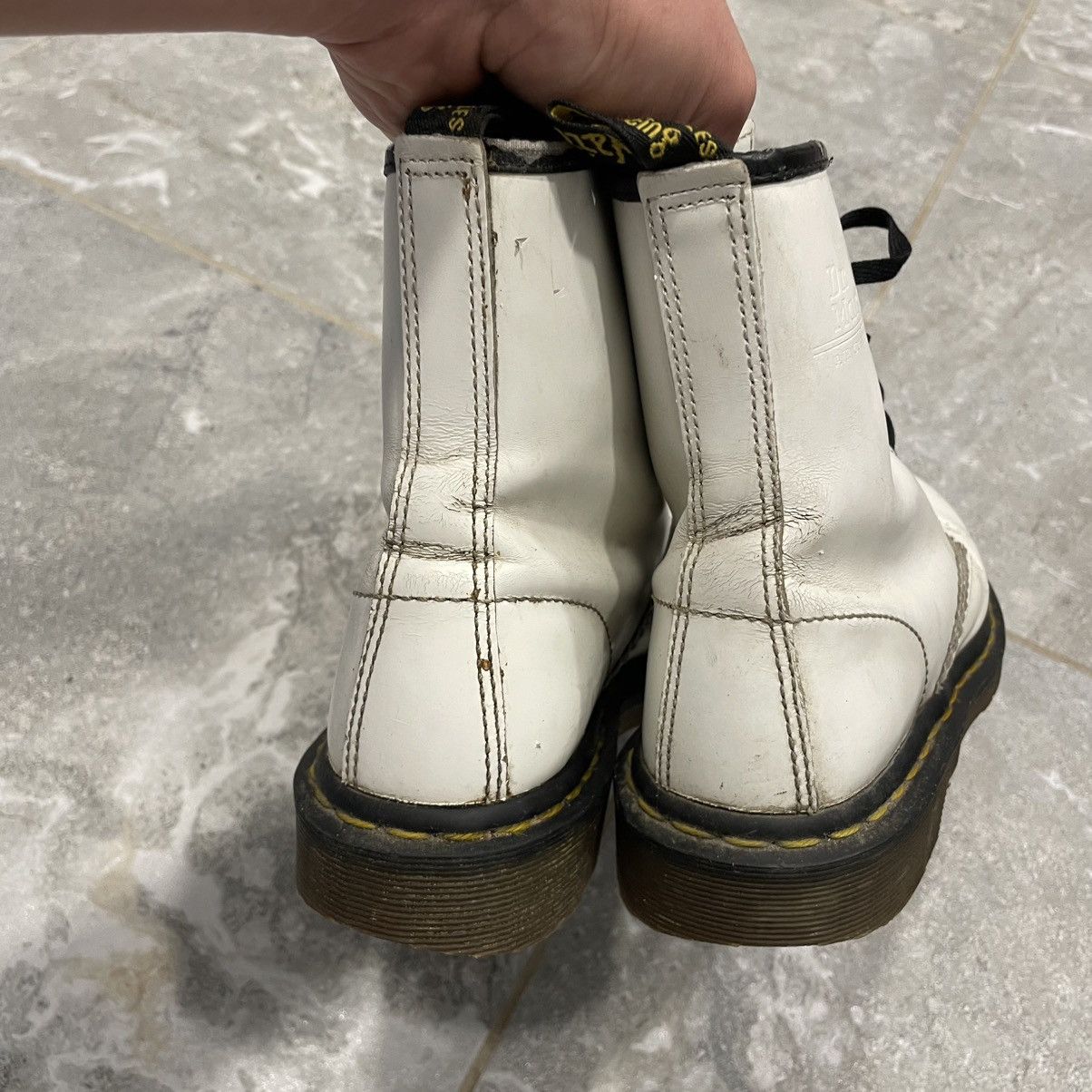 Dr. Martens Dr Martens boots white shoes sneakers high rock punk goth Size US 8 / IT 38 - 11 Thumbnail