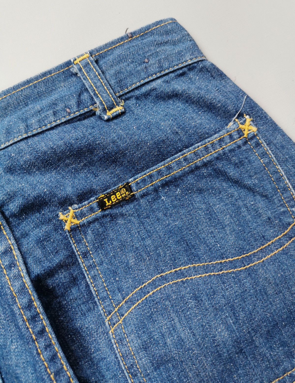 Lee 70s Vintage Lee Bell Bottoms Flared Bootcut Jeans Talon Zip Size US 27 - 9 Thumbnail