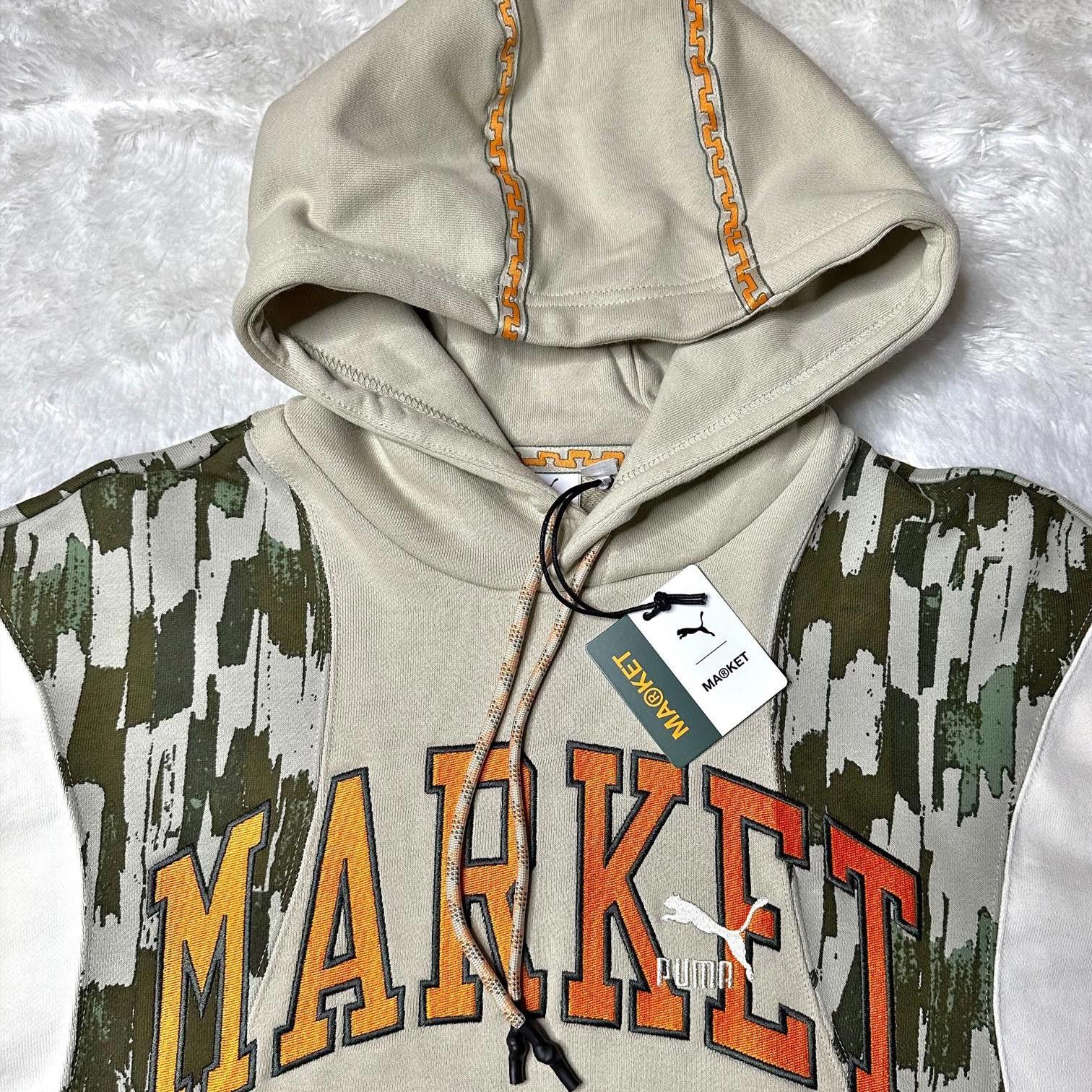 Market × Puma NWT Market X Puma Rare Camo Logo Hoodie Tan Men’s S Size US S / EU 44-46 / 1 - 3 Thumbnail