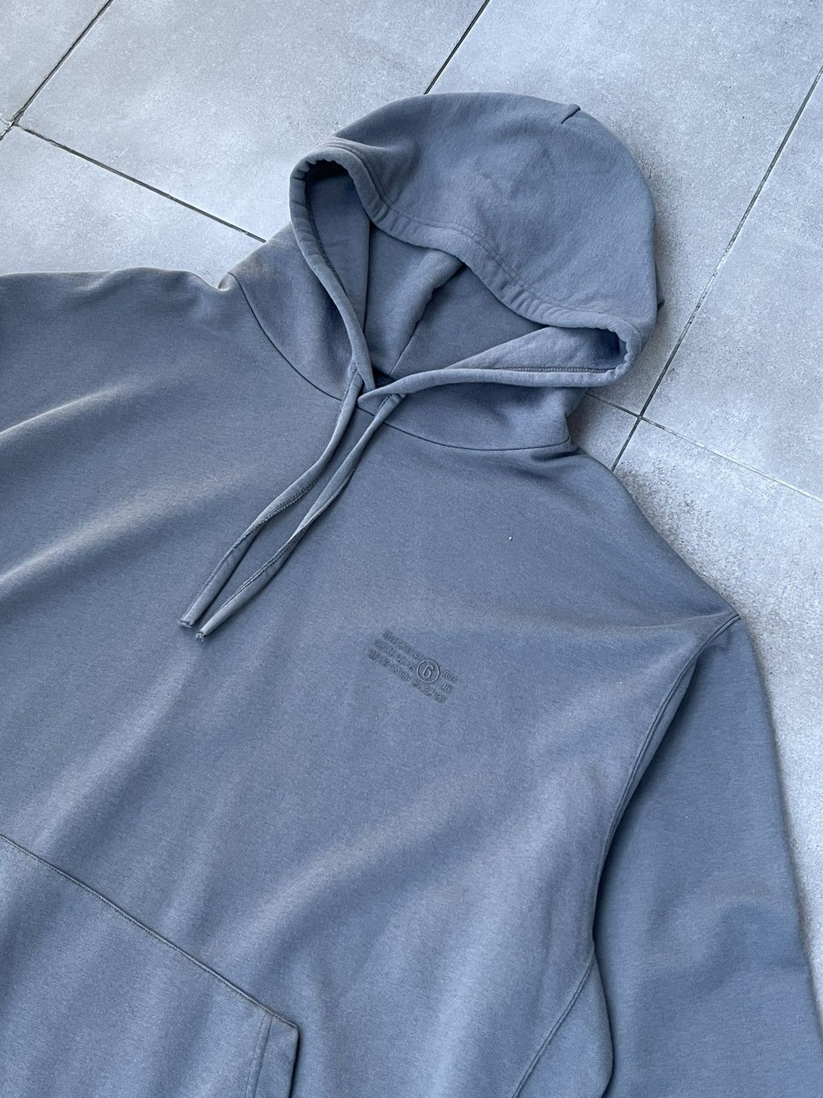 Maison Margiela !DS! SS23 Maison Margiela Logo Gray Oversized Hoodie Size XL / US 12-14 / IT 48-50 - 11 Thumbnail
