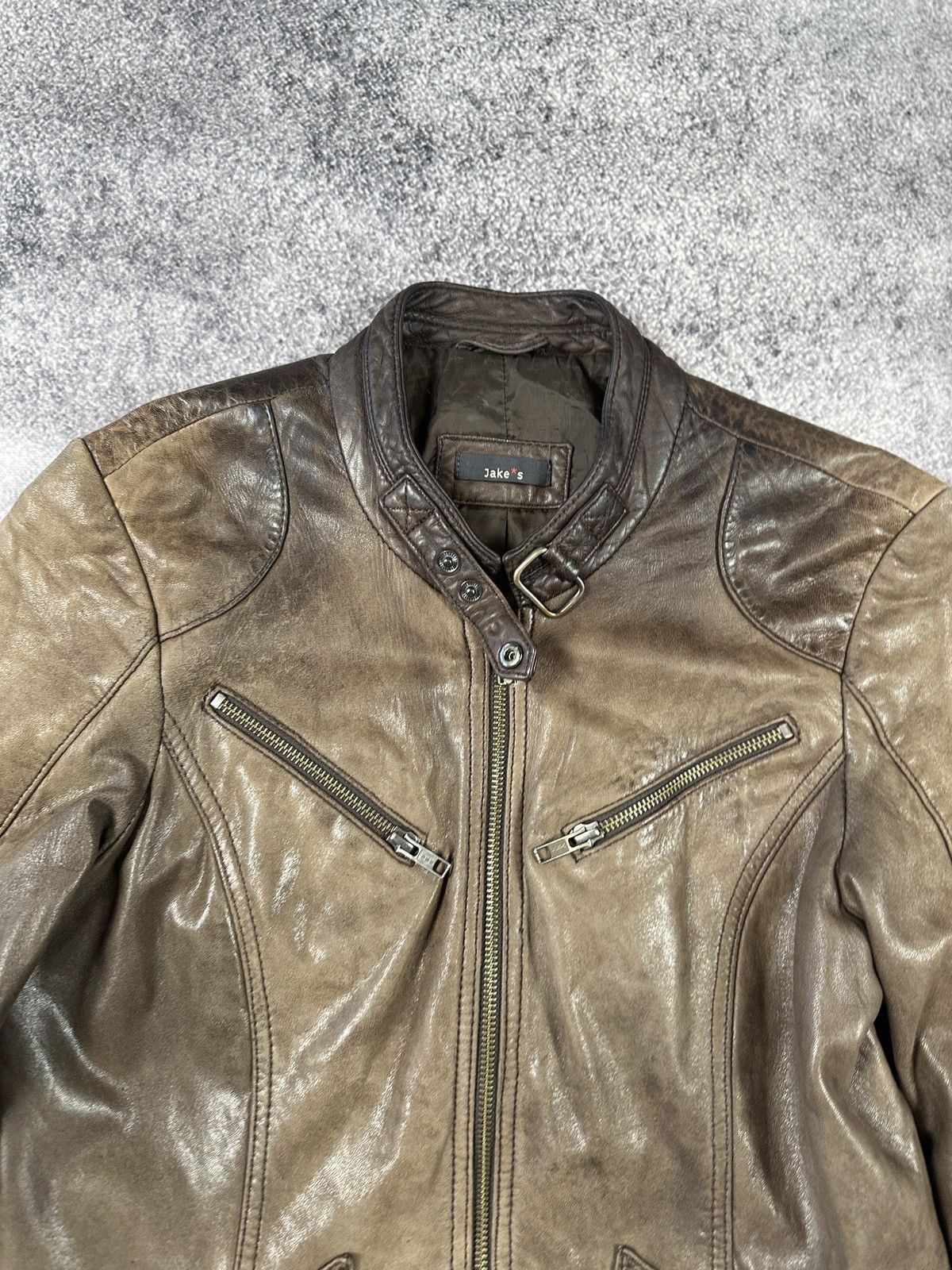 Vintage Y2k Vintage Leather Jacket Opium Avant Garden Rare VTg Pelle Size XS / US 0-2 / IT 36-38 - 3 Thumbnail