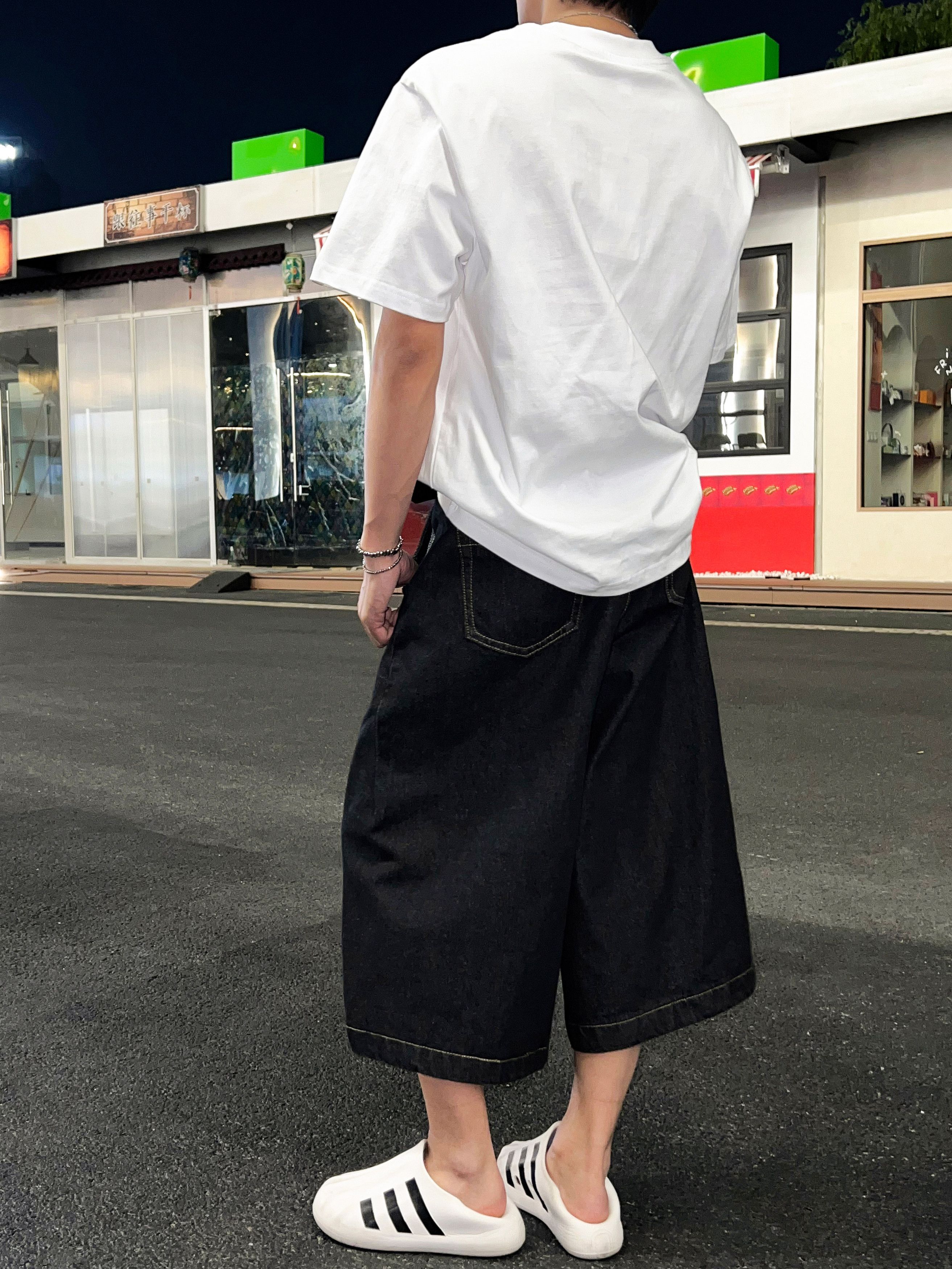 Other Black Wide-Leg Jorts Size US 32 / EU 48 - 4 Thumbnail