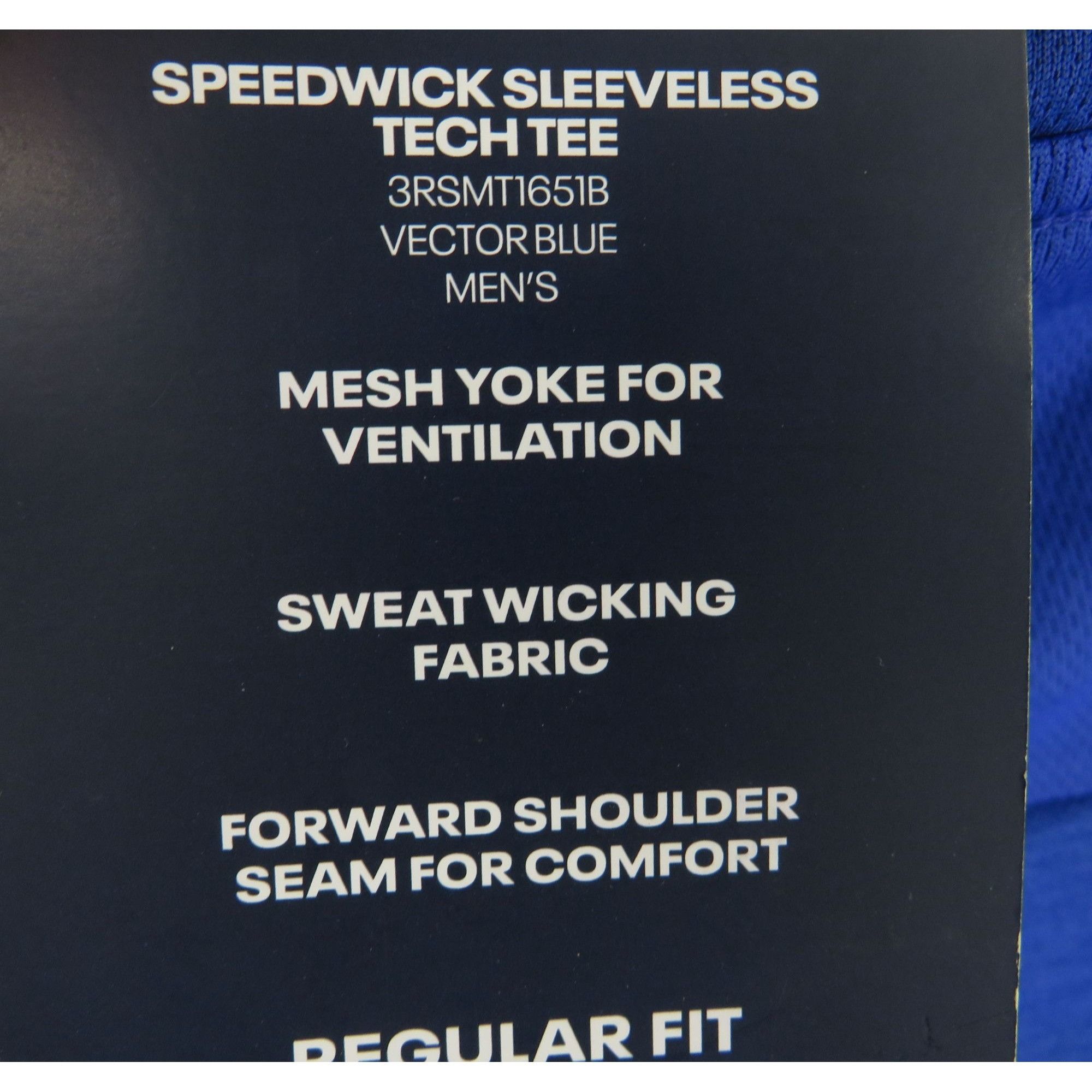 Reebok Reebok Men's Speedwick Sleeveless Tee Blue Medium NWT Size US M / EU 48-50 / 2 - 4 Thumbnail