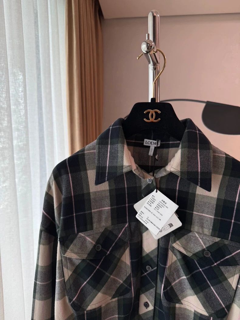 Loewe LOEWE Short plaid shirt Size XXS / US 00 / IT 34 - 3 Thumbnail