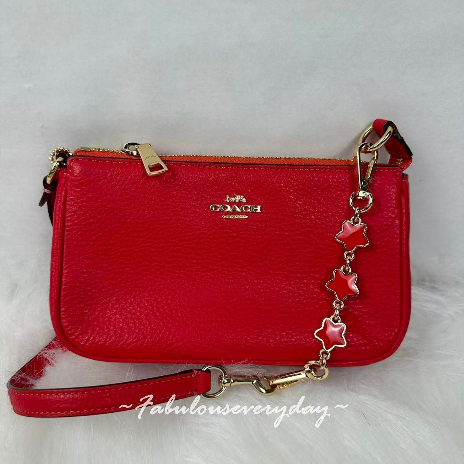 Coach Coach Nolita 19 Shoulder Leather Carnation Extended Chain Size ONE SIZE - 1 Thumbnail