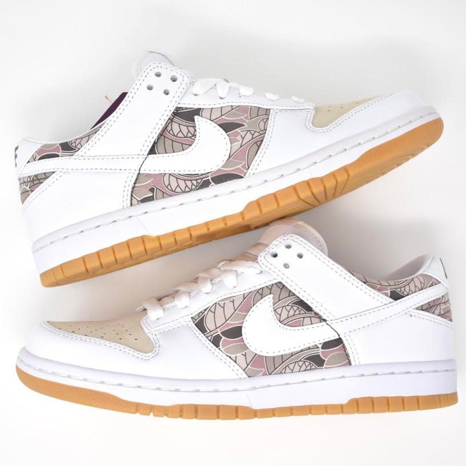 Nike 2008 Nike Dunk Low “Floral Khaki” Size US 7 / IT 37 - 2 Thumbnail
