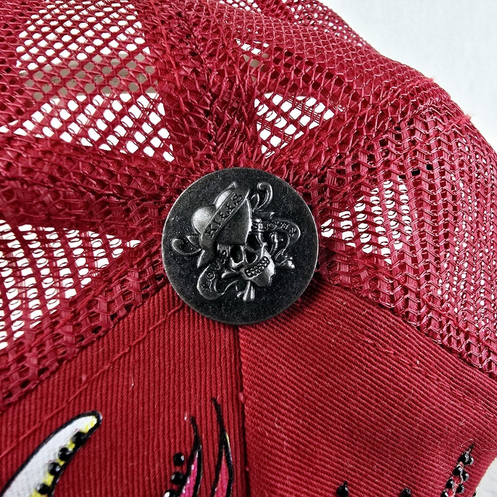 Ed Hardy Vintage Ed Hardy Dragon Bedazzled Snapback Trucker Hat Y2K Size ONE SIZE - 8 Thumbnail