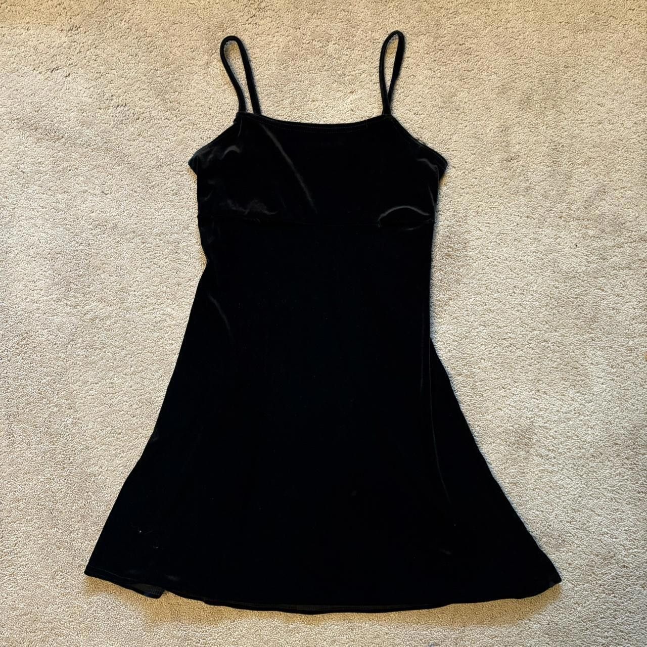Designer Velvet Little Black Dress Size S / US 4 / IT 40 - 2 Thumbnail