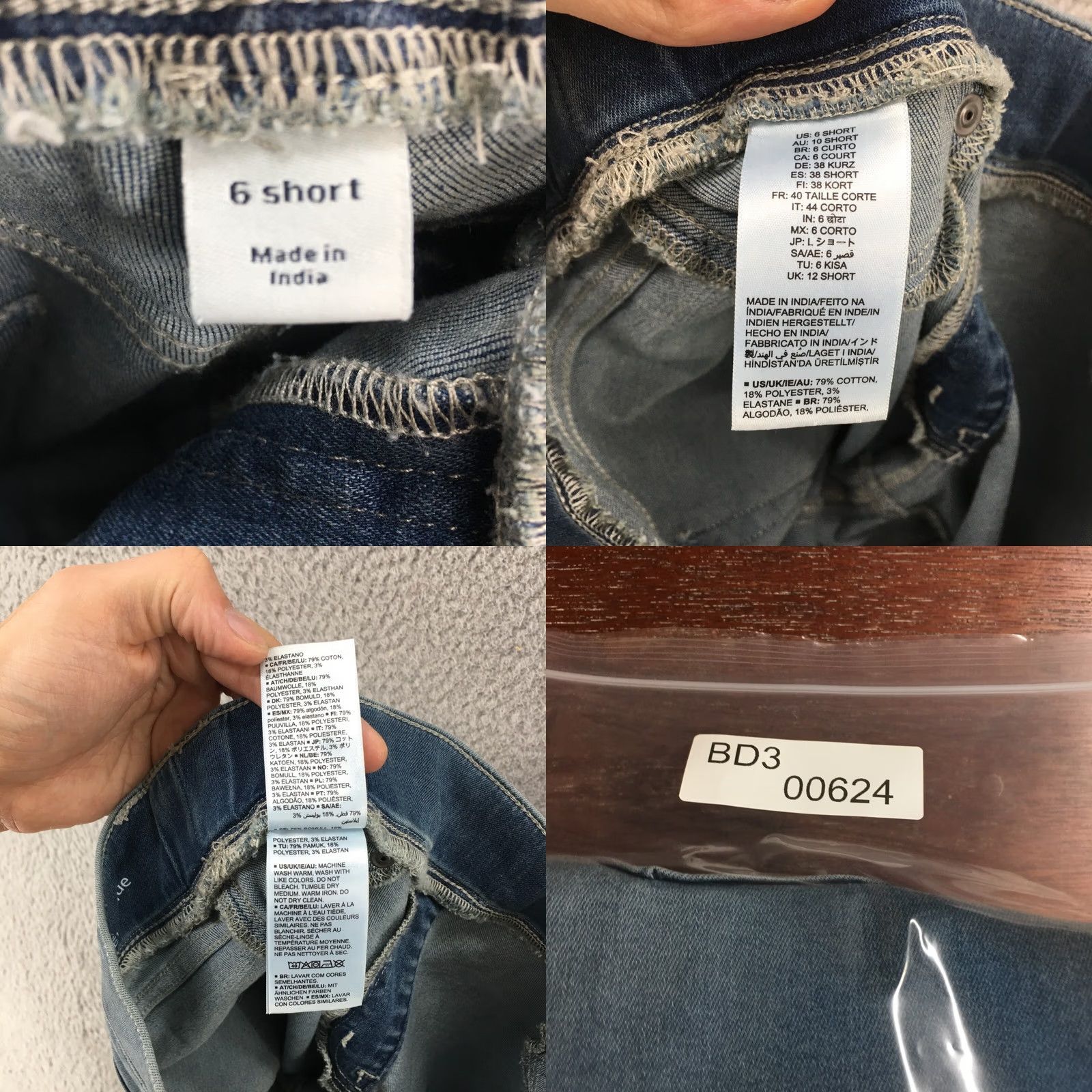 Essentials Amazon Essentials Jeans Womens 6 Short Blue Denim Mid Rise Jeggings Size 28" / US 6 / IT 42 - 10 Thumbnail