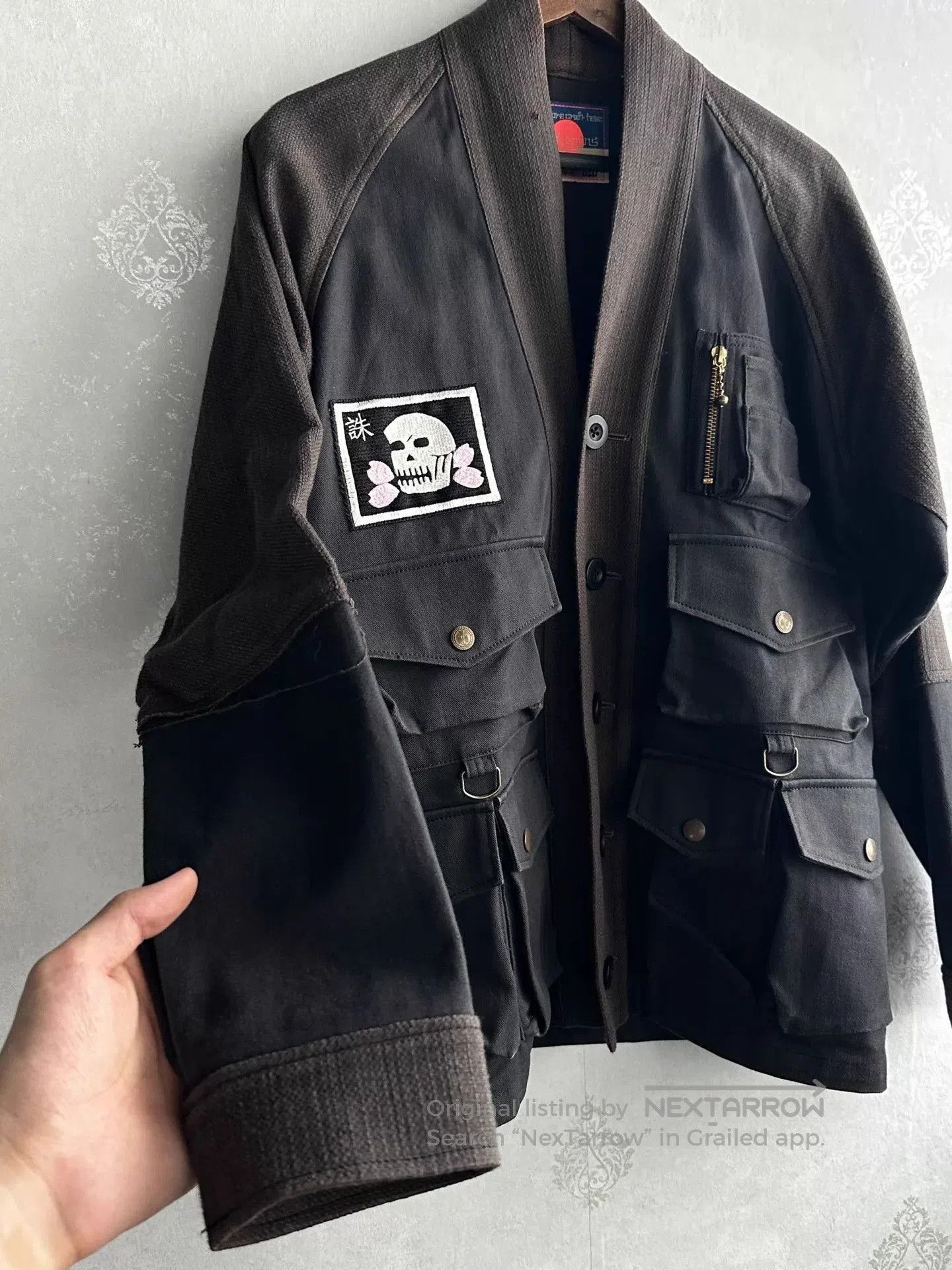 Blackmeans Black Skull Patch Light Jacket Size S. Size US S / EU 44-46 / 1 - 4 Thumbnail