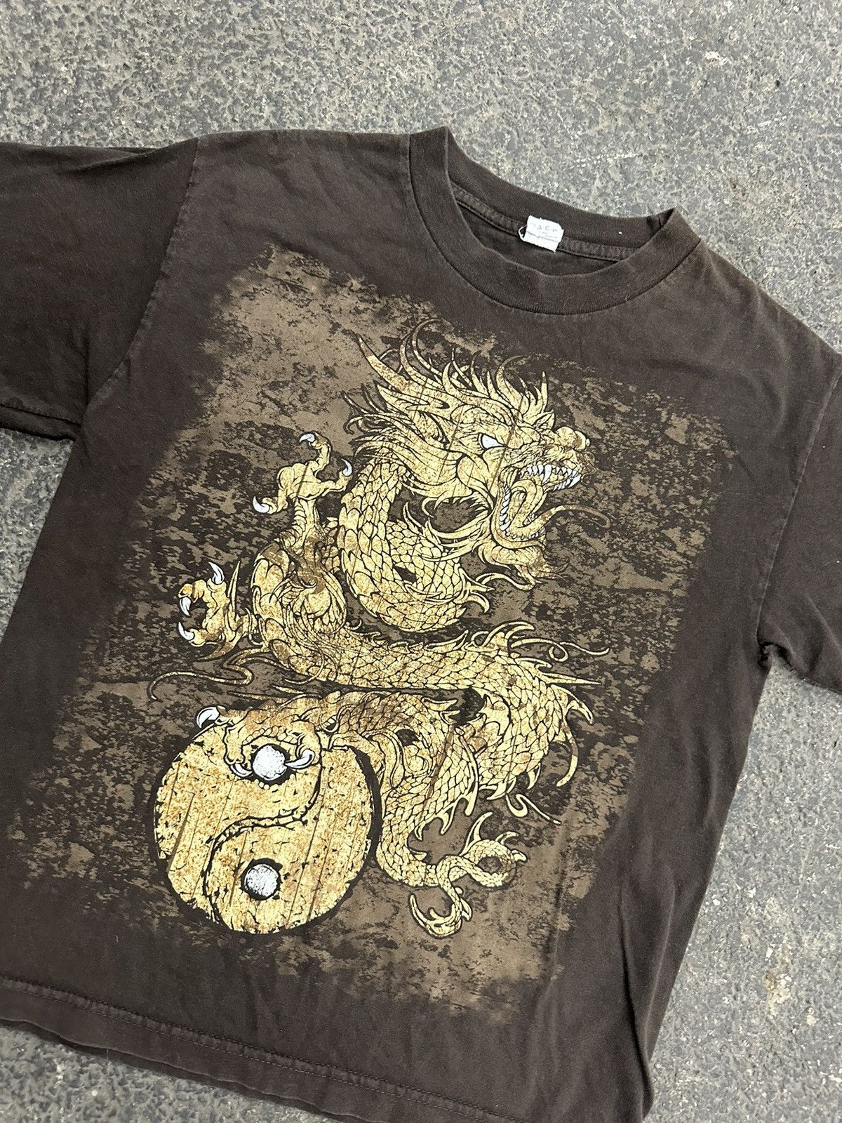 Vintage Y2K dragon grunge shirt Size US S / EU 44-46 / 1 - 2 Thumbnail
