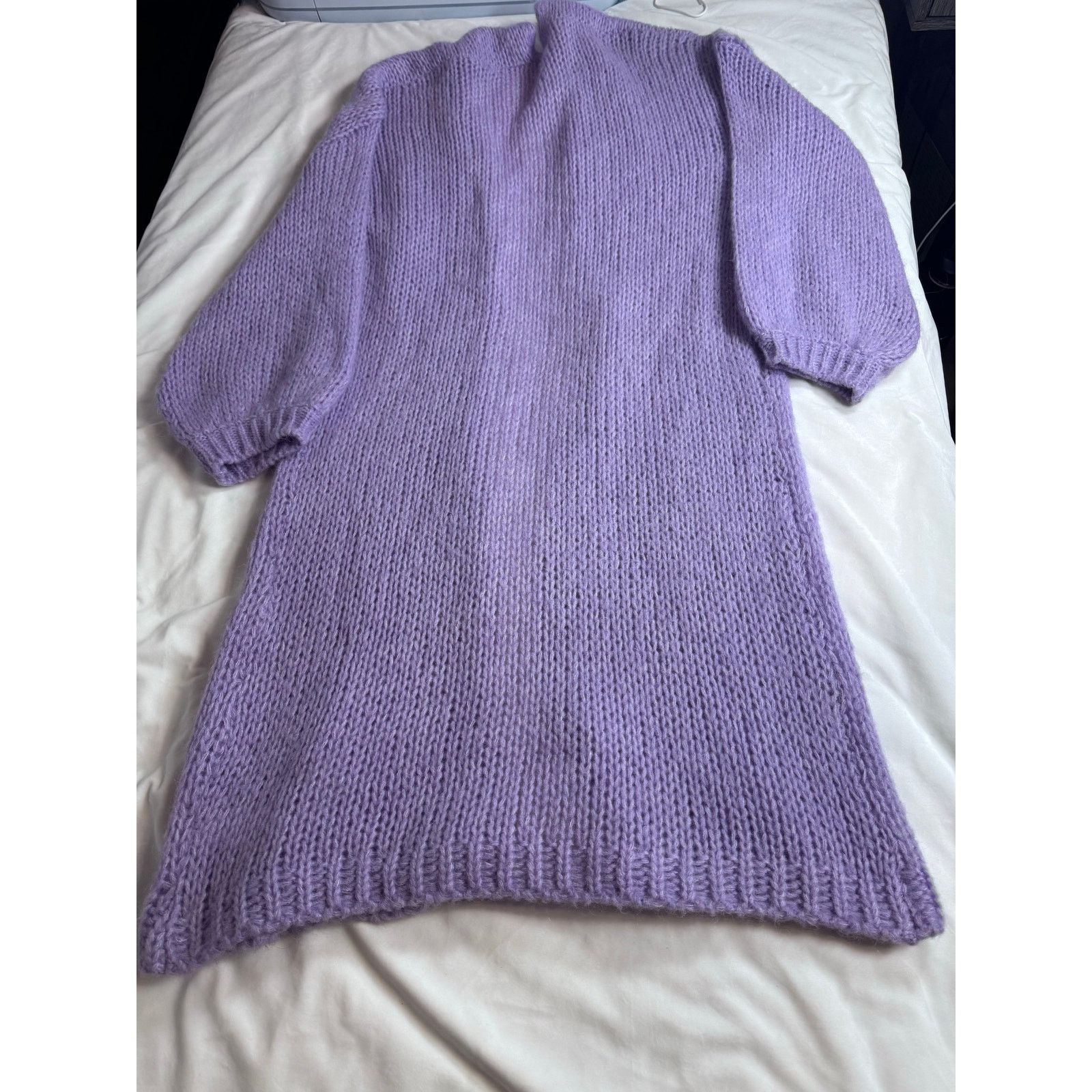 Other Ottod`Ame Knit Wool Blend Long Cardigan Lavander RARE Size L / US 10 / IT 46 - 7 Thumbnail