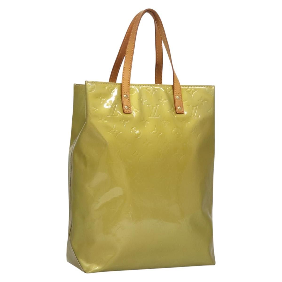 Louis Vuitton LOUIS VUITTON Monogram Vernis Reade MM Hand Bag Gris M91142 Size ONE SIZE - 1 Thumbnail