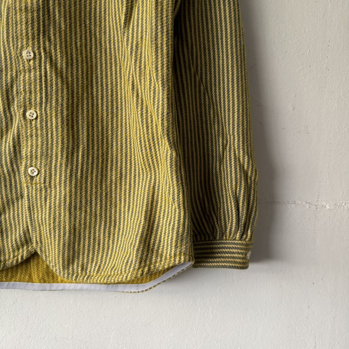 Japanese Brand AW14 Maillot Nel MAS-108 Stripe Button Shirt Size US S / EU 44-46 / 1 - 4 Thumbnail