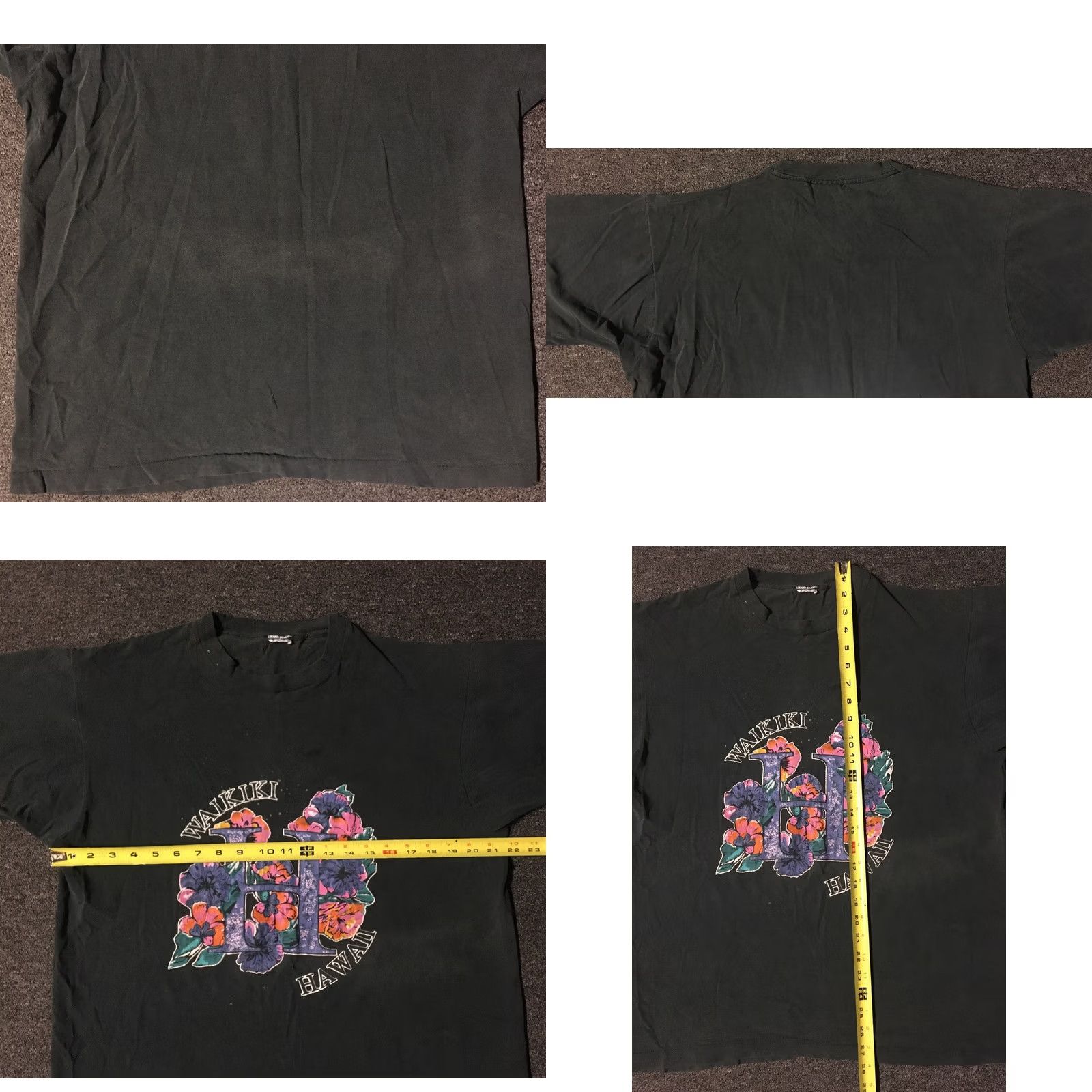 Vintage VINTAGE Maui Waikiki Hawaii Faded Distressed Shirt L Black 80s 90s Grunge Surf USA Mens Shirt Size US L / EU 52-54 / 3 - 8 Thumbnail