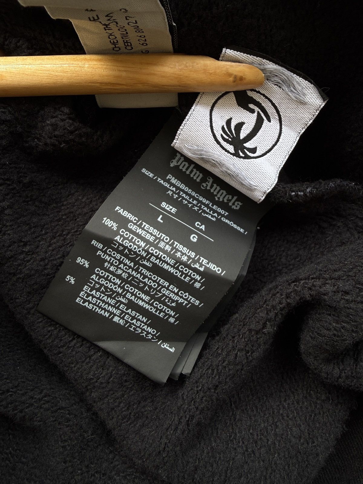 Palm Angels Palm Angels Star Sprayed hoodie Black boxy fit Size US L / EU 52-54 / 3 - 11 Thumbnail