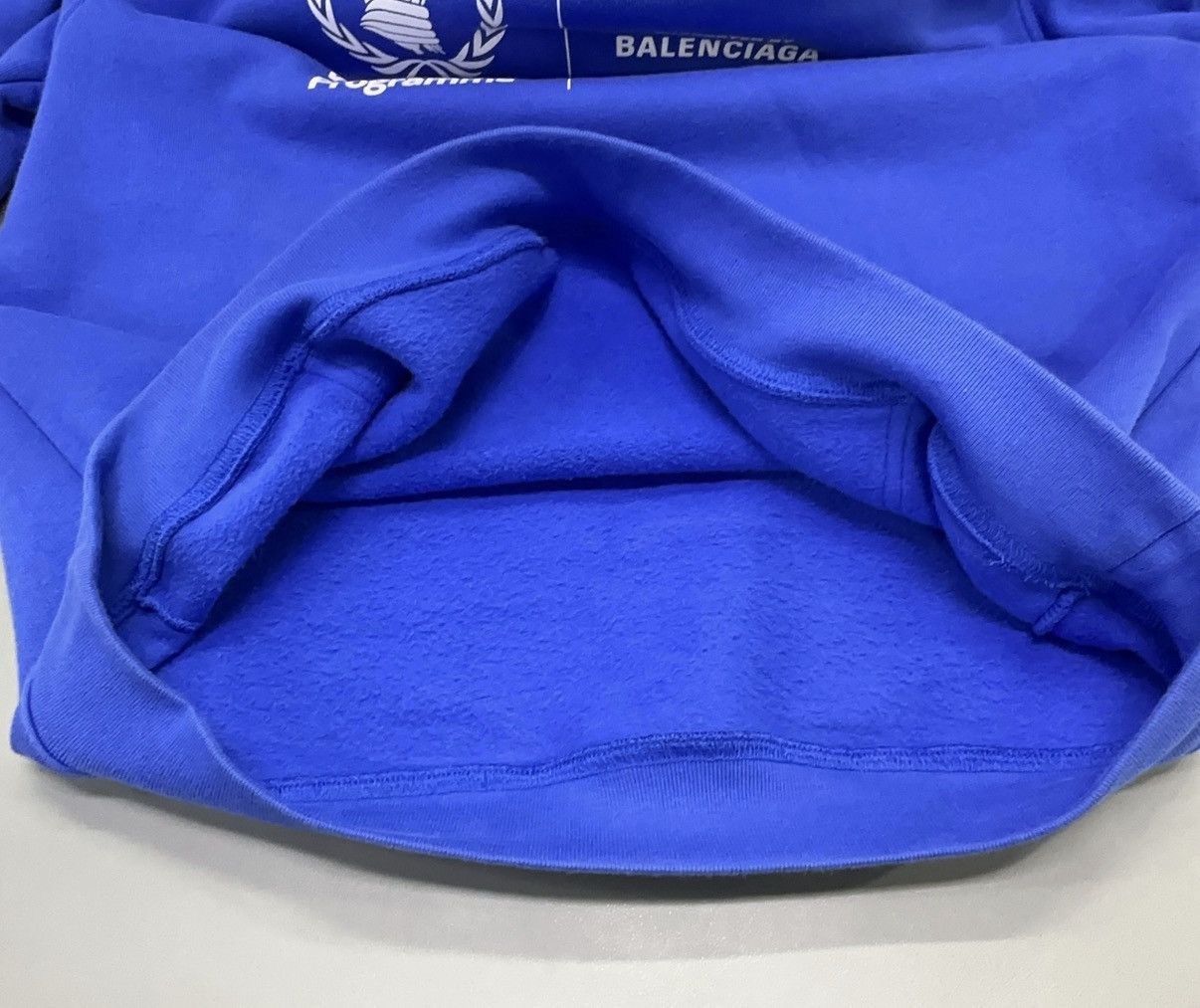 Balenciaga Balenciaga World Food Programme logo-print cotton hoodie Size US XS / EU 42 / 0 - 11 Thumbnail