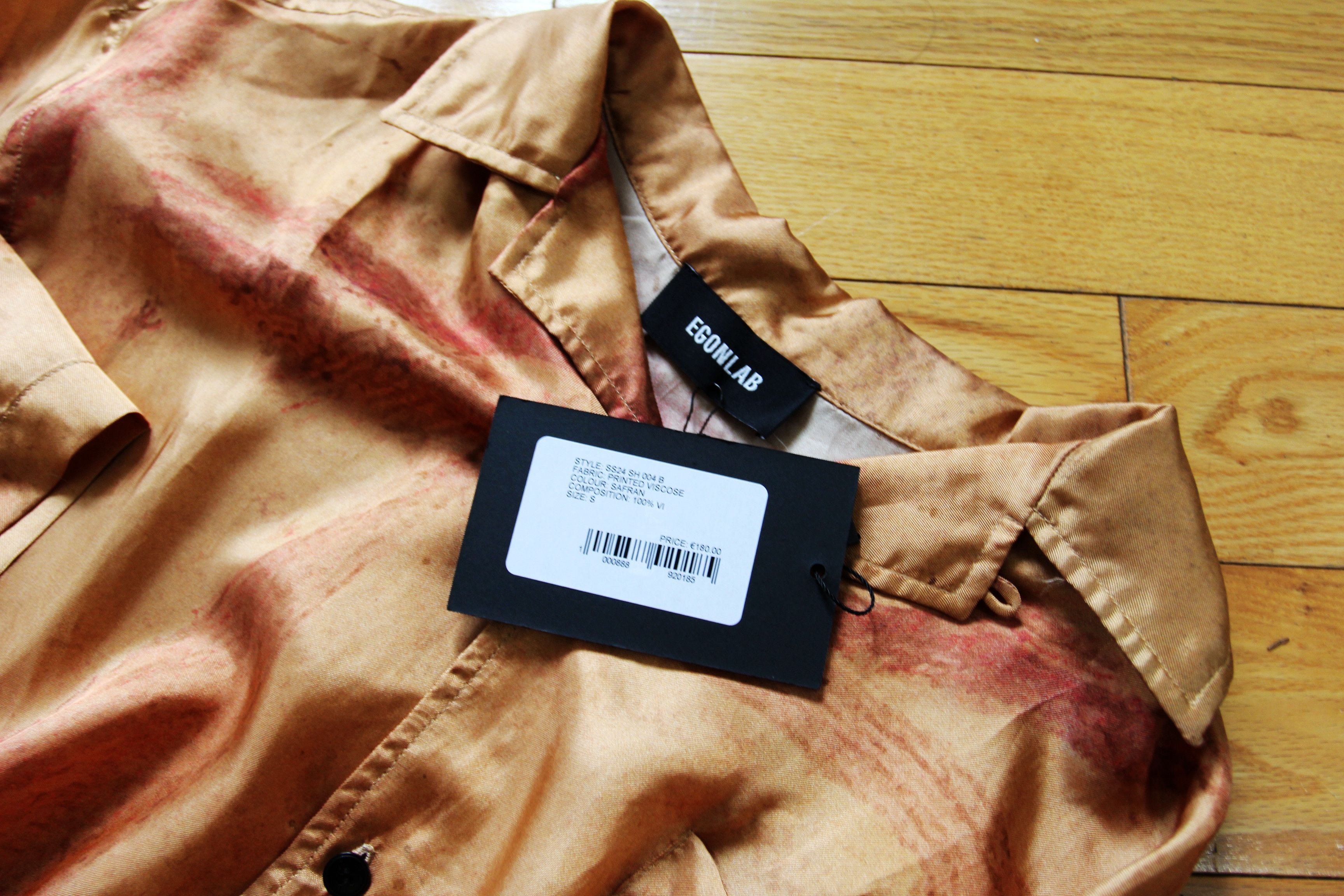 Egon Lab BNWT SS24 EGONLAB VISCOSE BOWLING SHIRT S Size US S / EU 44-46 / 1 - 8 Thumbnail