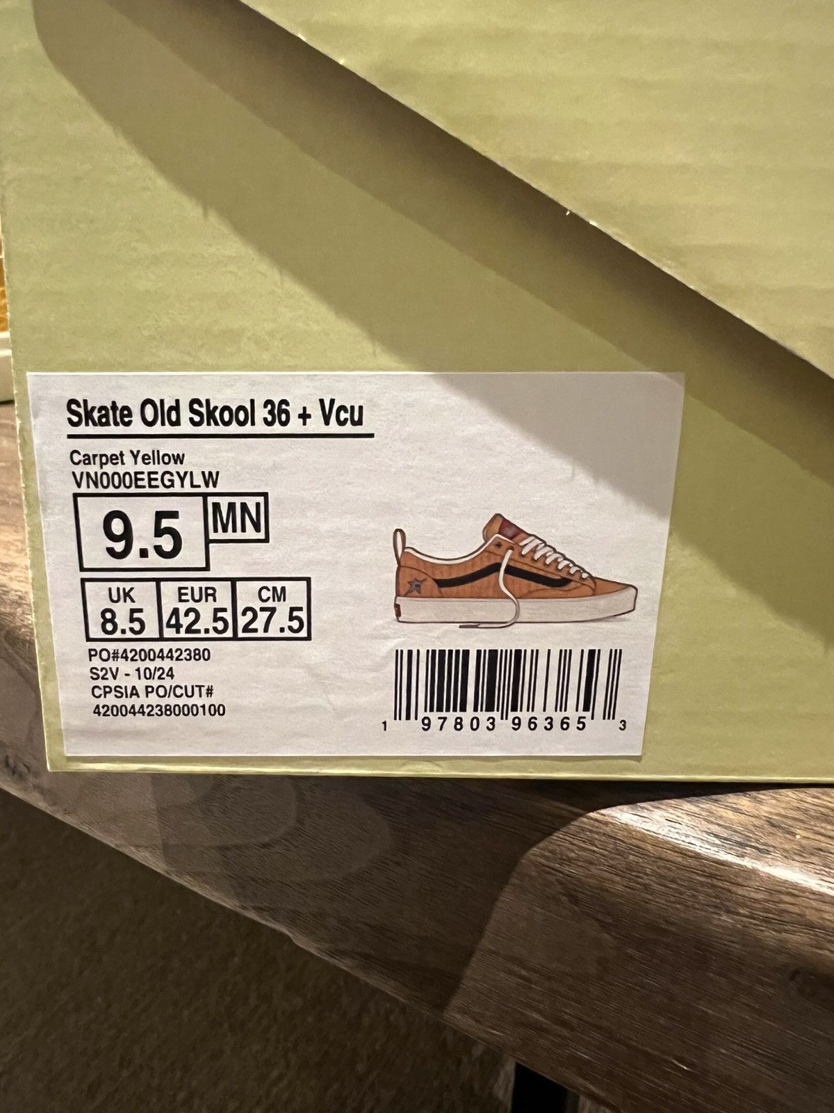 Vans Skate Old Skool 36 + Vcu Size US 9.5 / EU 42-43 - 7 Thumbnail