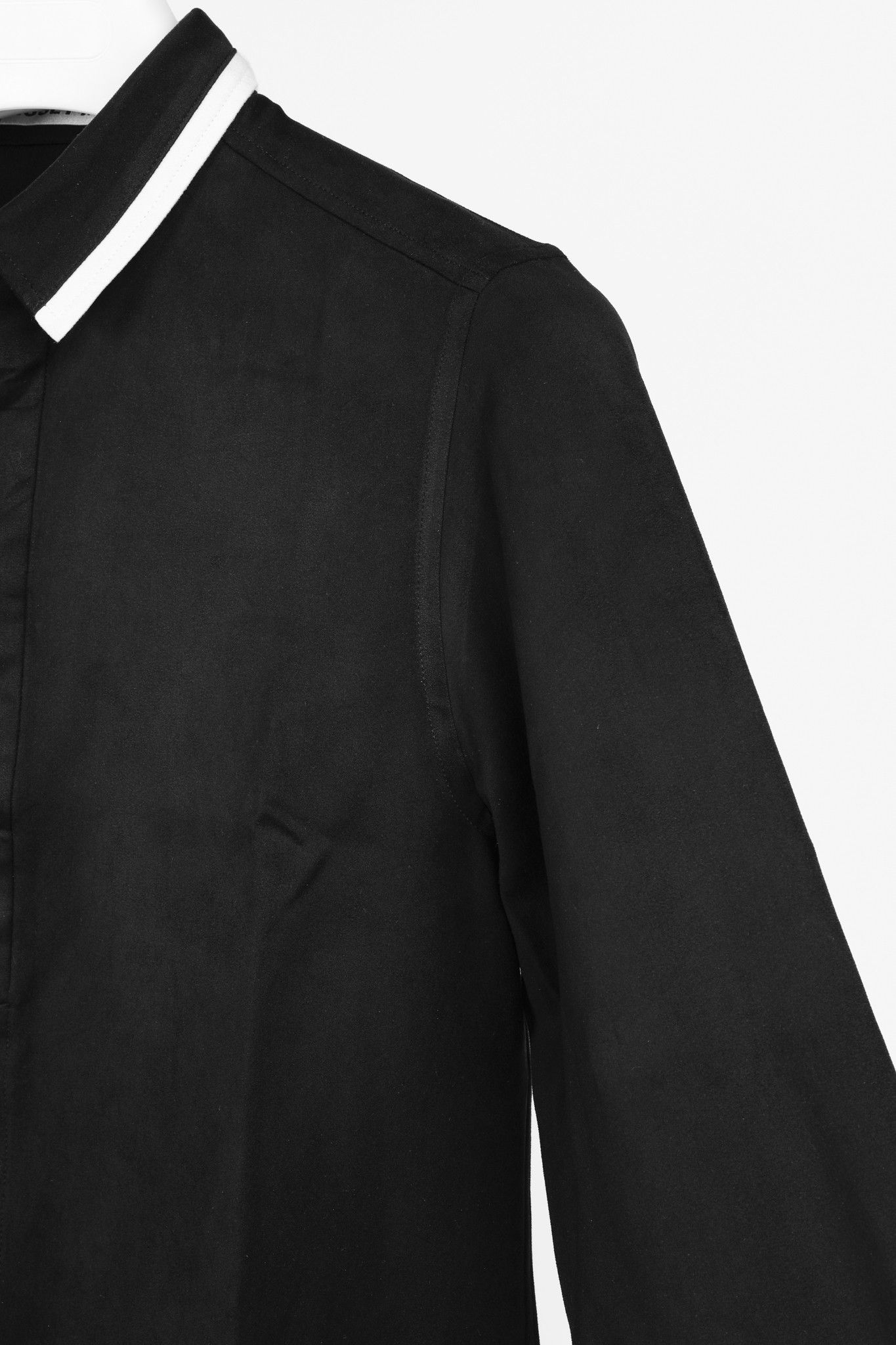 Issey Miyake Issey Miyake Black White Moleskin Button Up Shirt Size M / US 6-8 / IT 42-44 - 6 Thumbnail