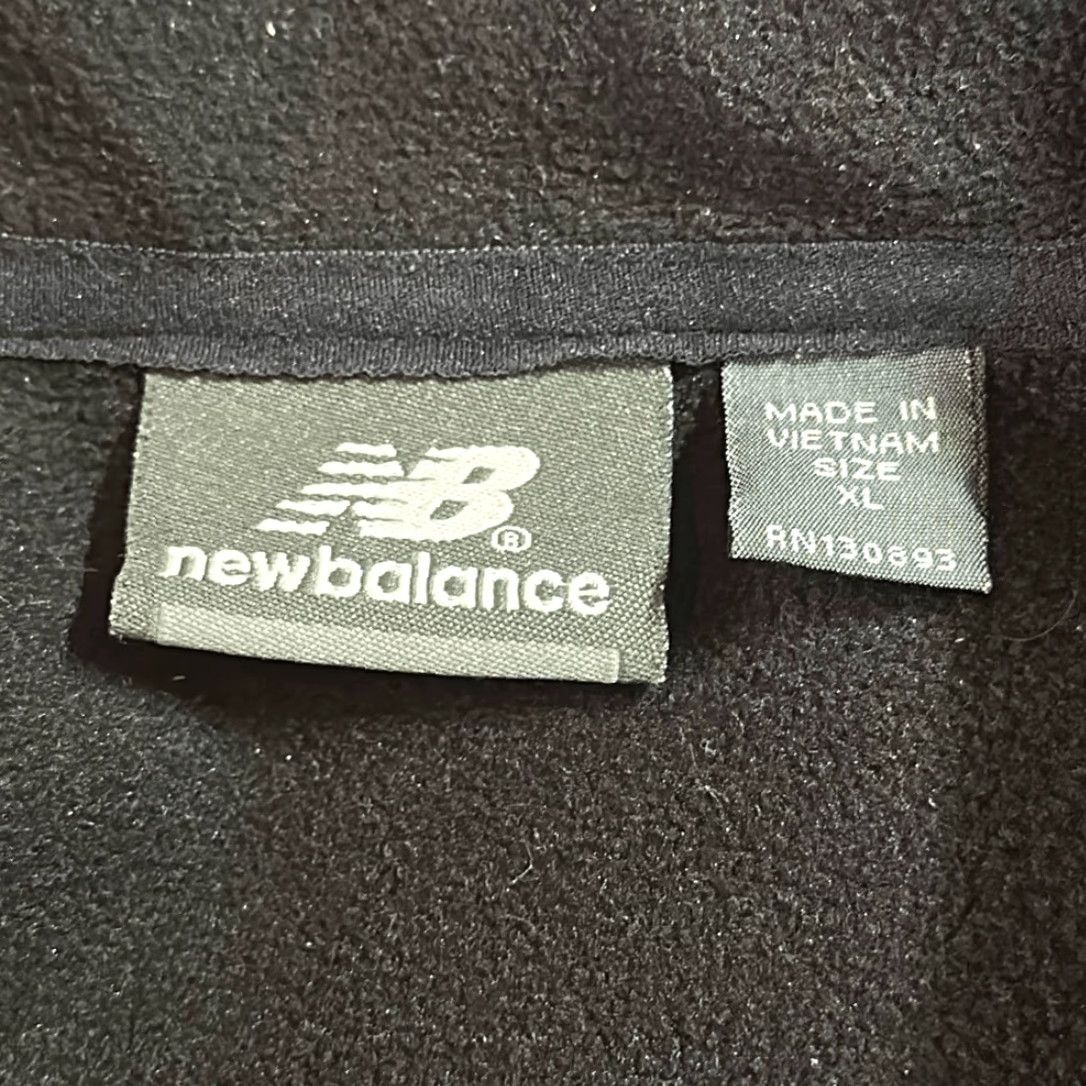 New Balance New Balance Mens Black Soft Shell Fleece Lined Jacket Coat XL Black Unisex Adults P2P 25” Length 34” Track Jacket Size US XL / EU 56 / 4 - 6 Thumbnail