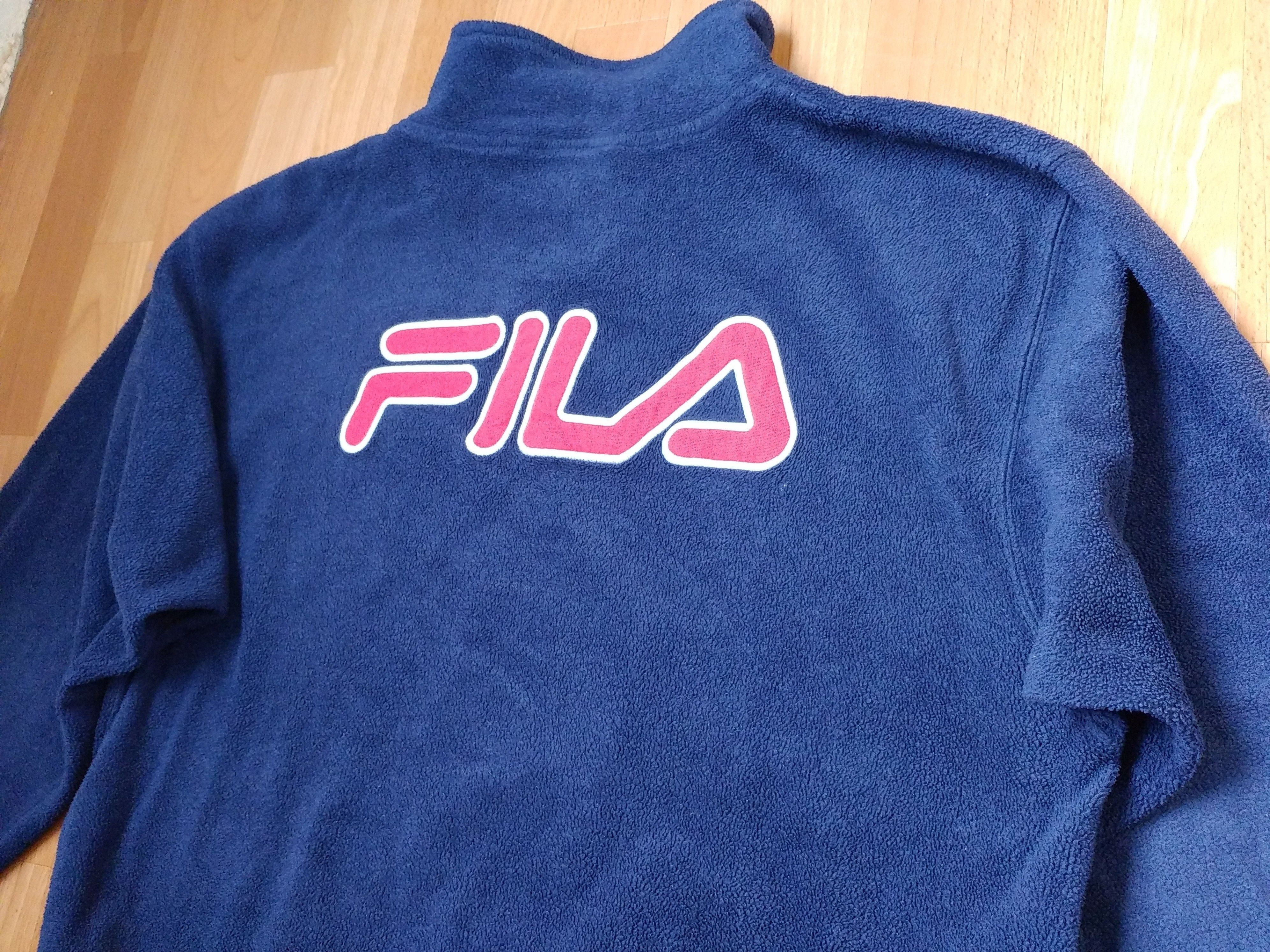 Fila × Vintage FILA sweatshirt, vintage blue fleece shirt, 90s hip-hop L Size US L / EU 52-54 / 3 - 5 Thumbnail