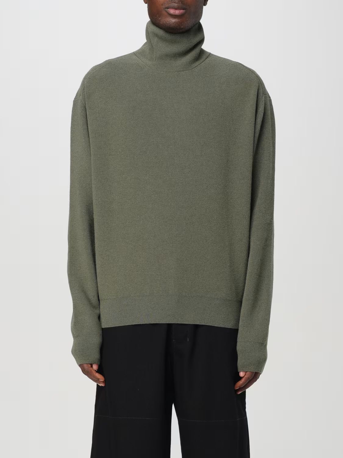 Lemaire o1s22i1n1024 Wool Pullover Sweater in Green Size US M / EU 48-50 / 2 - 1 Thumbnail