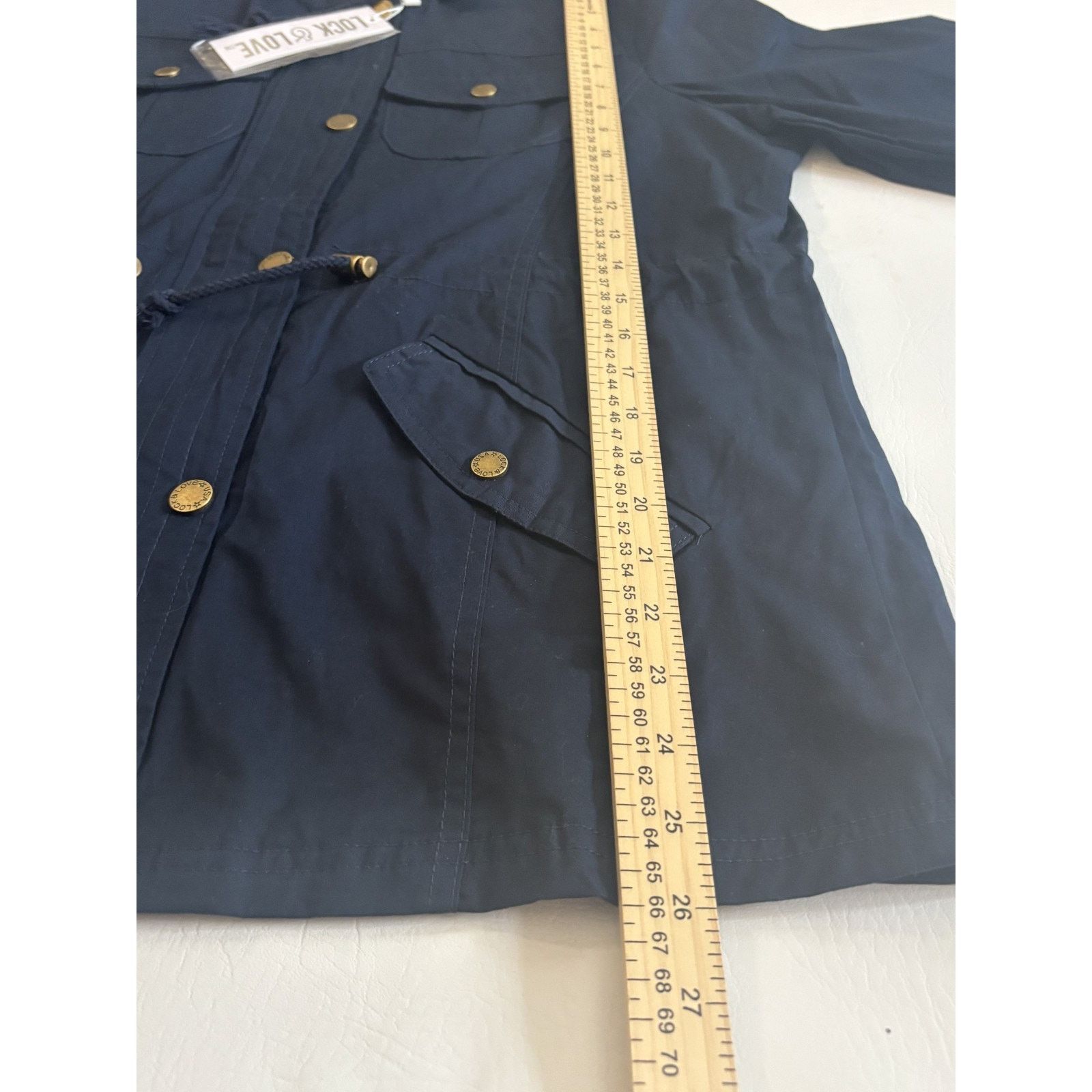 Lock & Co Hatters Lock and Love Anorak Detachable Hood L Army Jacket Blue NWT Size L / US 10 / IT 46 - 4 Thumbnail