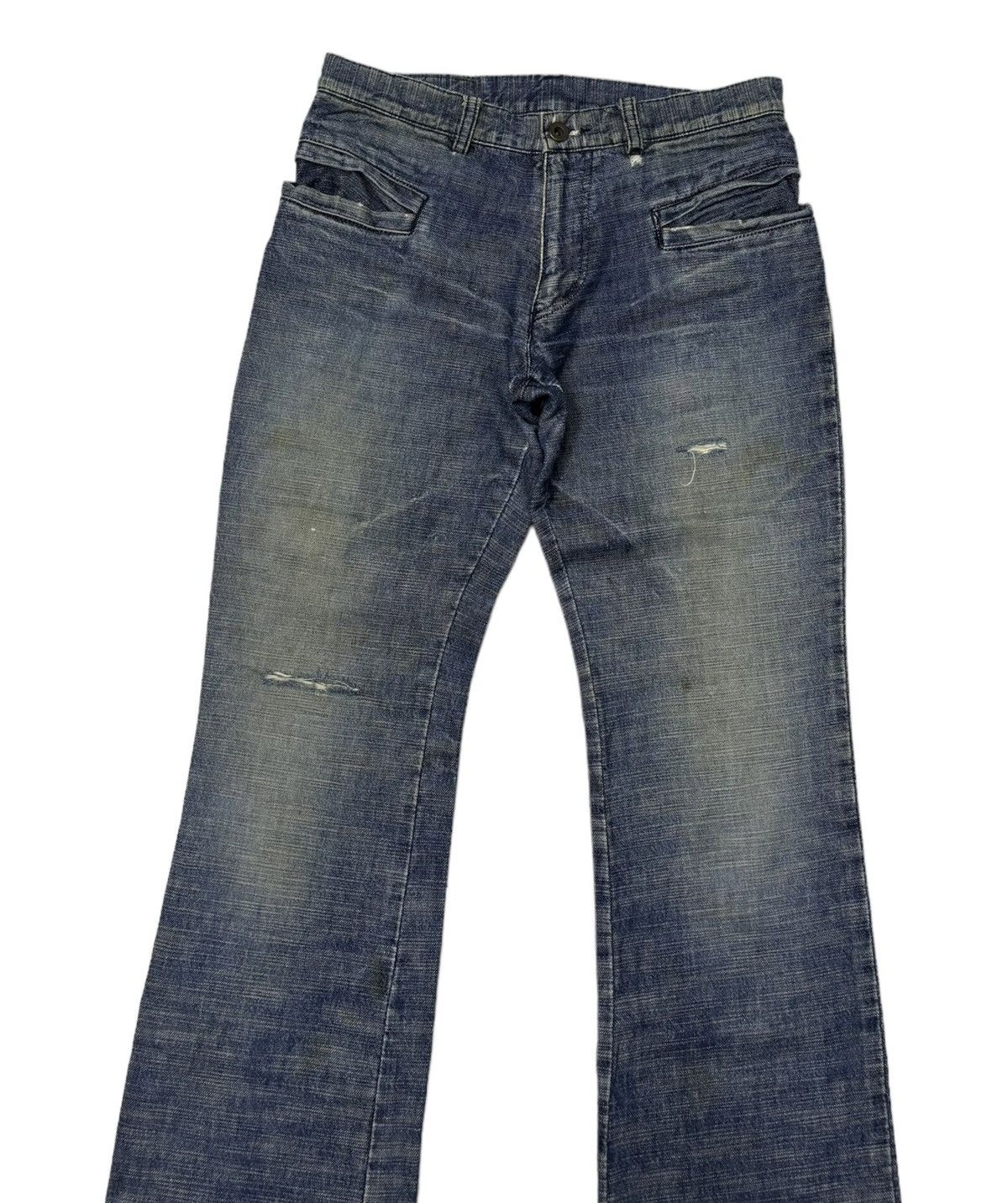If Six Was Nine 🔥ARCHIVE L7 REAL HIP JAPANESE FLARED DENIM BOOTCUT JEANS Size US 30 / EU 46 - 4 Thumbnail