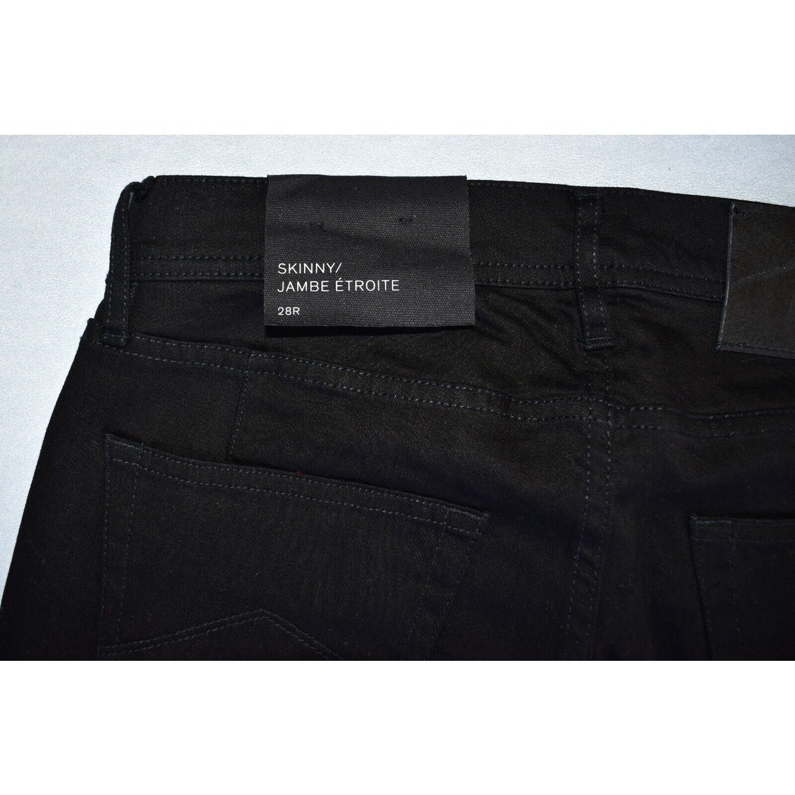 Armani Exchange B0 NWT ARMANI EXCHANGE Black Skinny Jambe Etroite Jeans 28 R Size 28" / US 6 / IT 42 - 7 Thumbnail