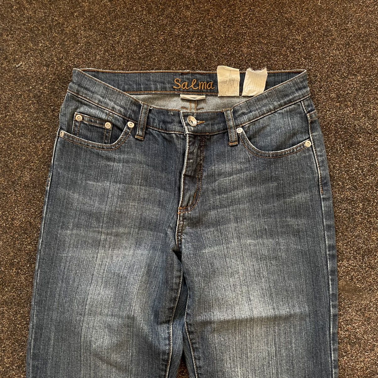 Vintage Vintage Y2K Faded Wide Leg Distressed Jeans Grunge Logo 30 Size 30" / US 8 / IT 44 - 4 Thumbnail