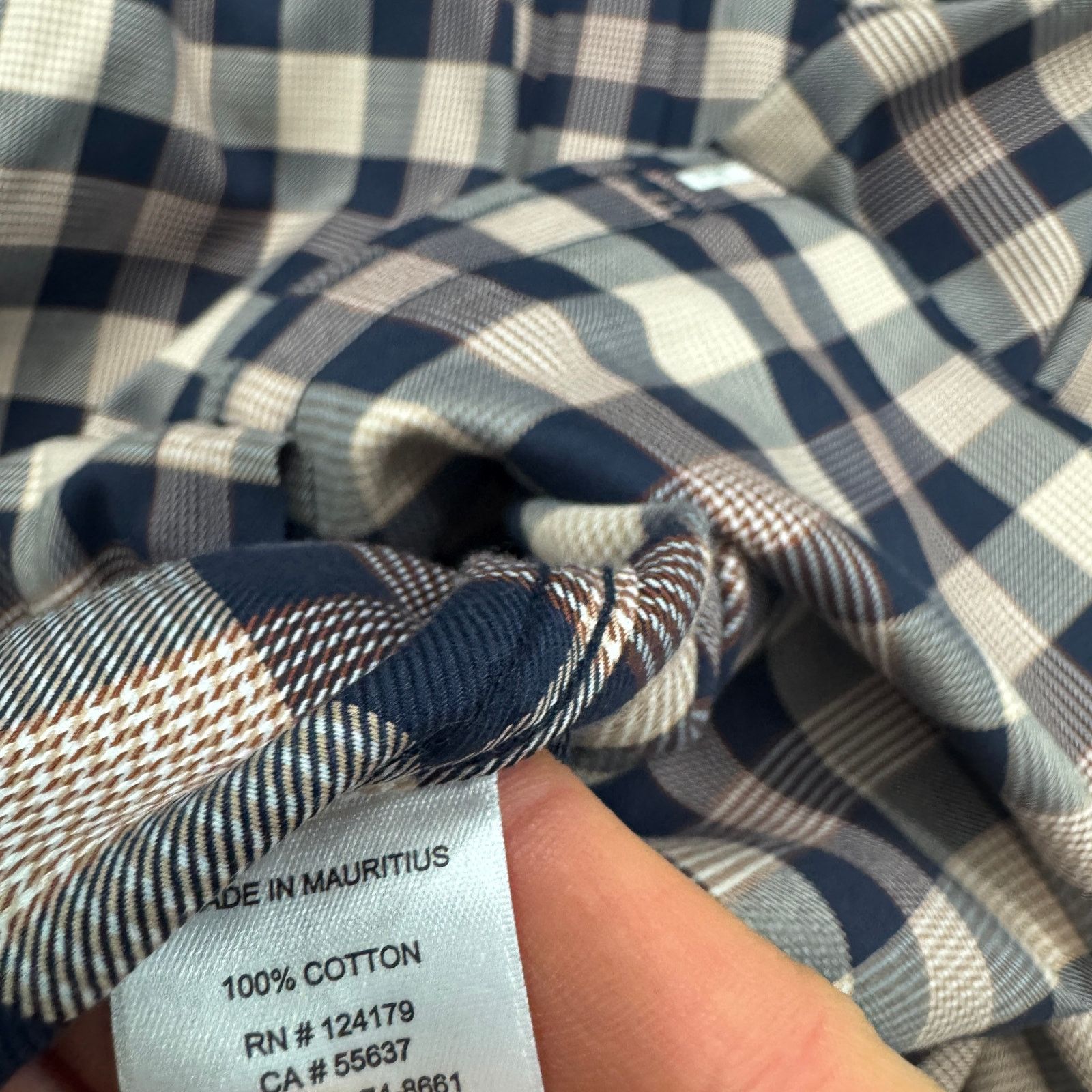 Johnston & Murphy Johnston & Murphy Flip Cuff Shirt Men's XL Blue Orange Size US XL / EU 56 / 4 - 6 Thumbnail