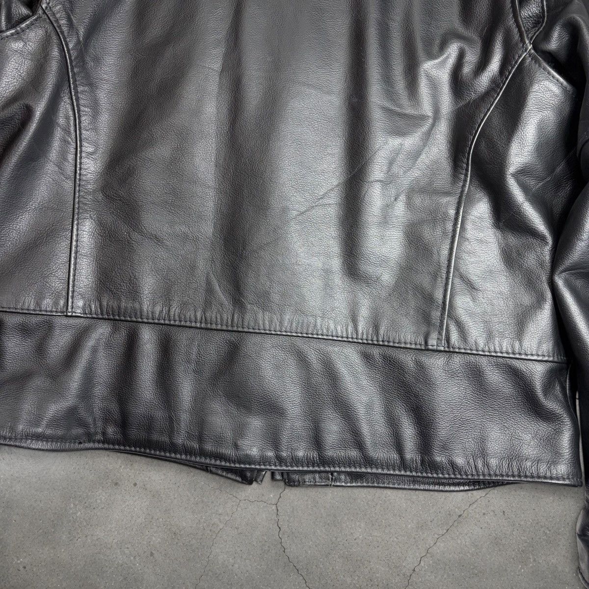 Harley Davidson VTG Harley Davidson USA Made Leather Jacket Cafe Racer Large Size US L / EU 52-54 / 3 - 21 Thumbnail